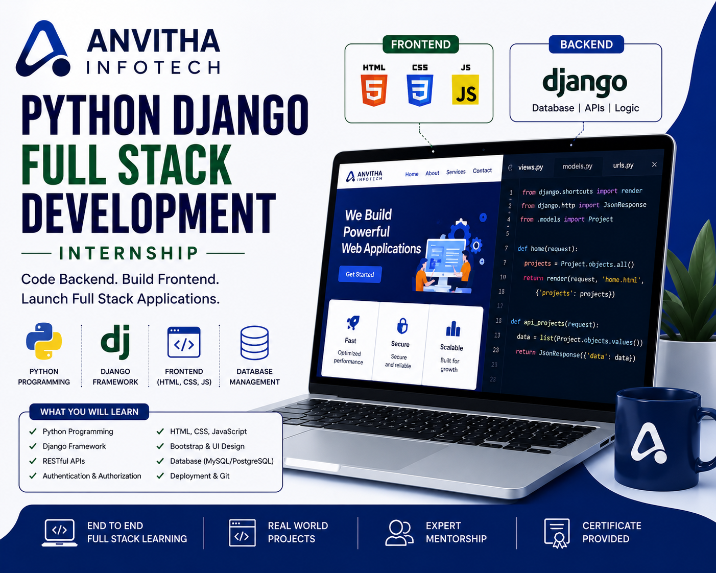Python Django Full Stack Development