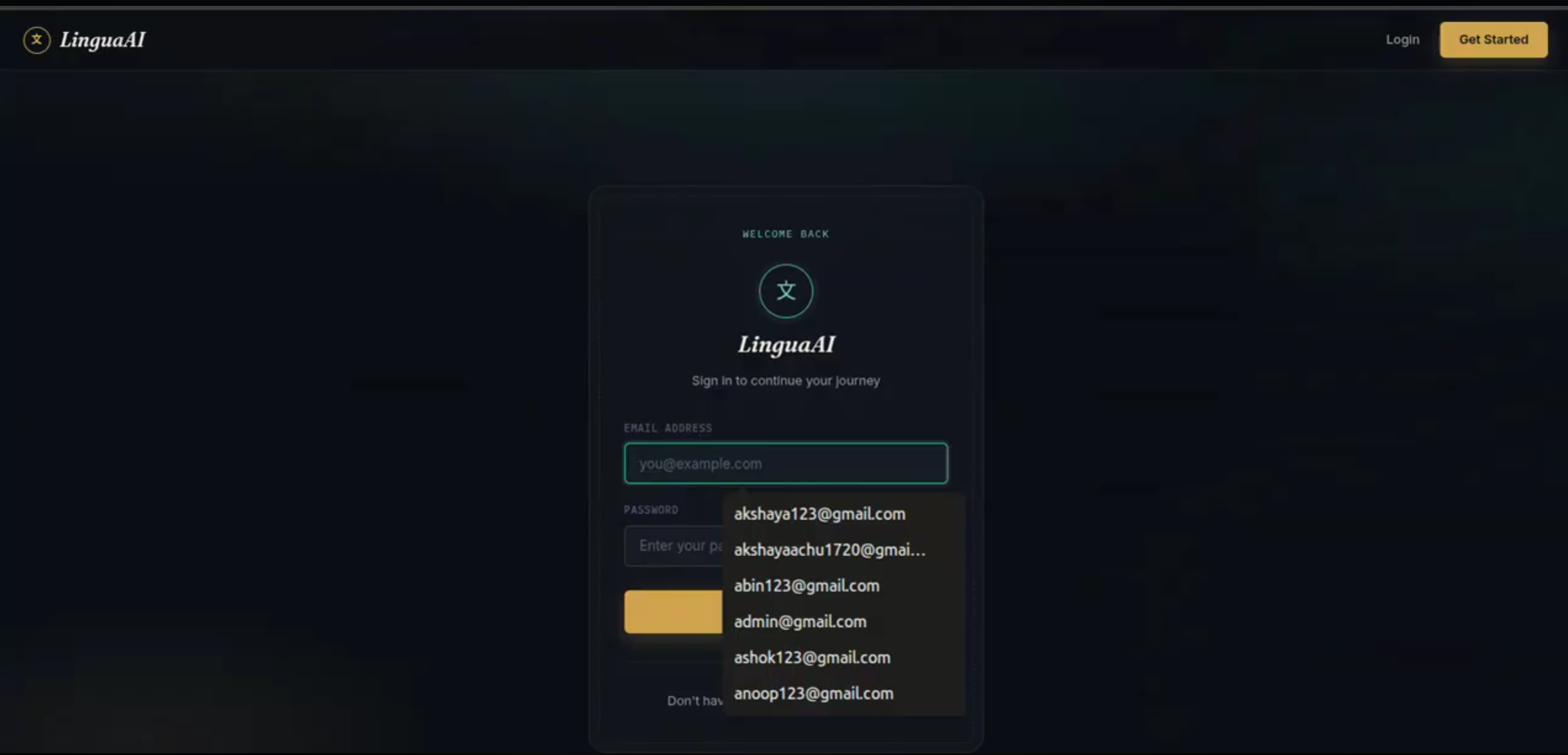 Screenshot 1 of Language Translation & Grammar Correction System