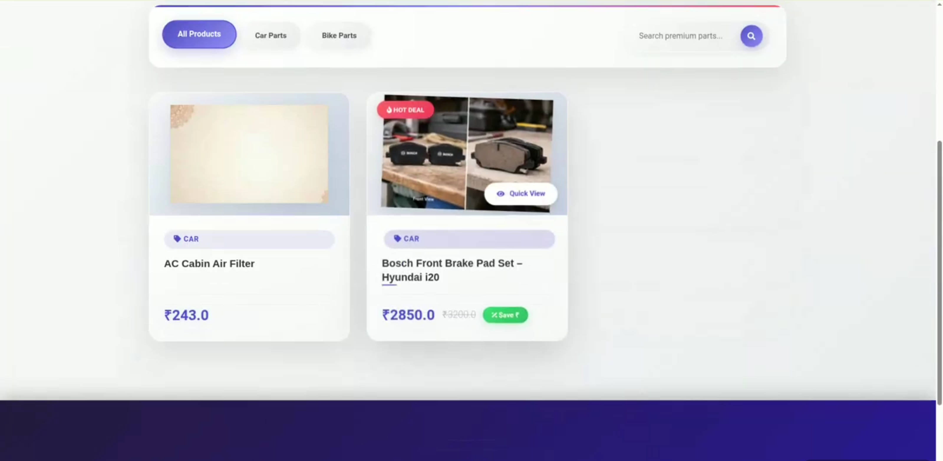 Screenshot 2 of Spare Parts Management System
