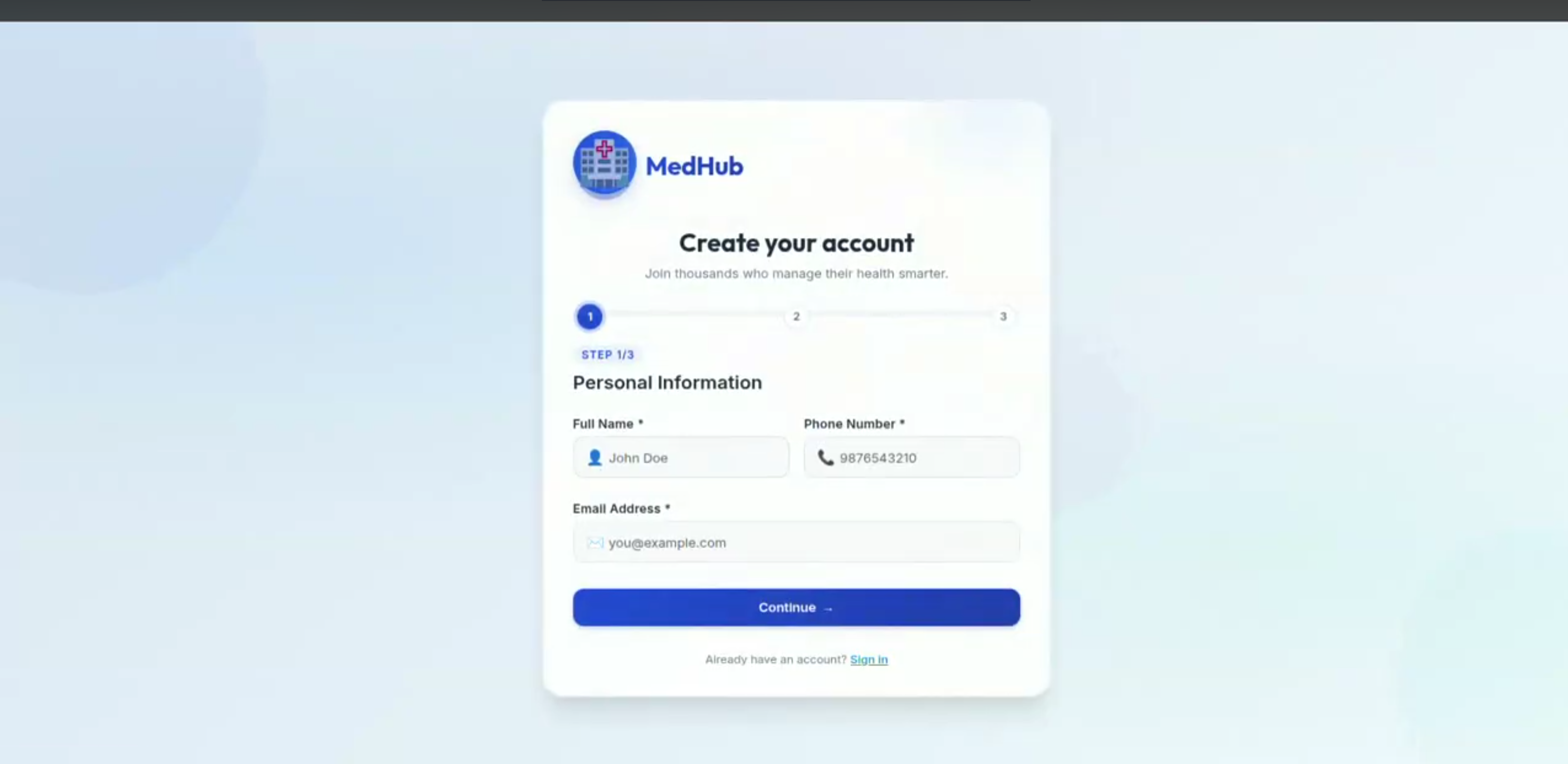 Screenshot 5 of MedHub – Smart Healthcare Appointment and Medication Management System