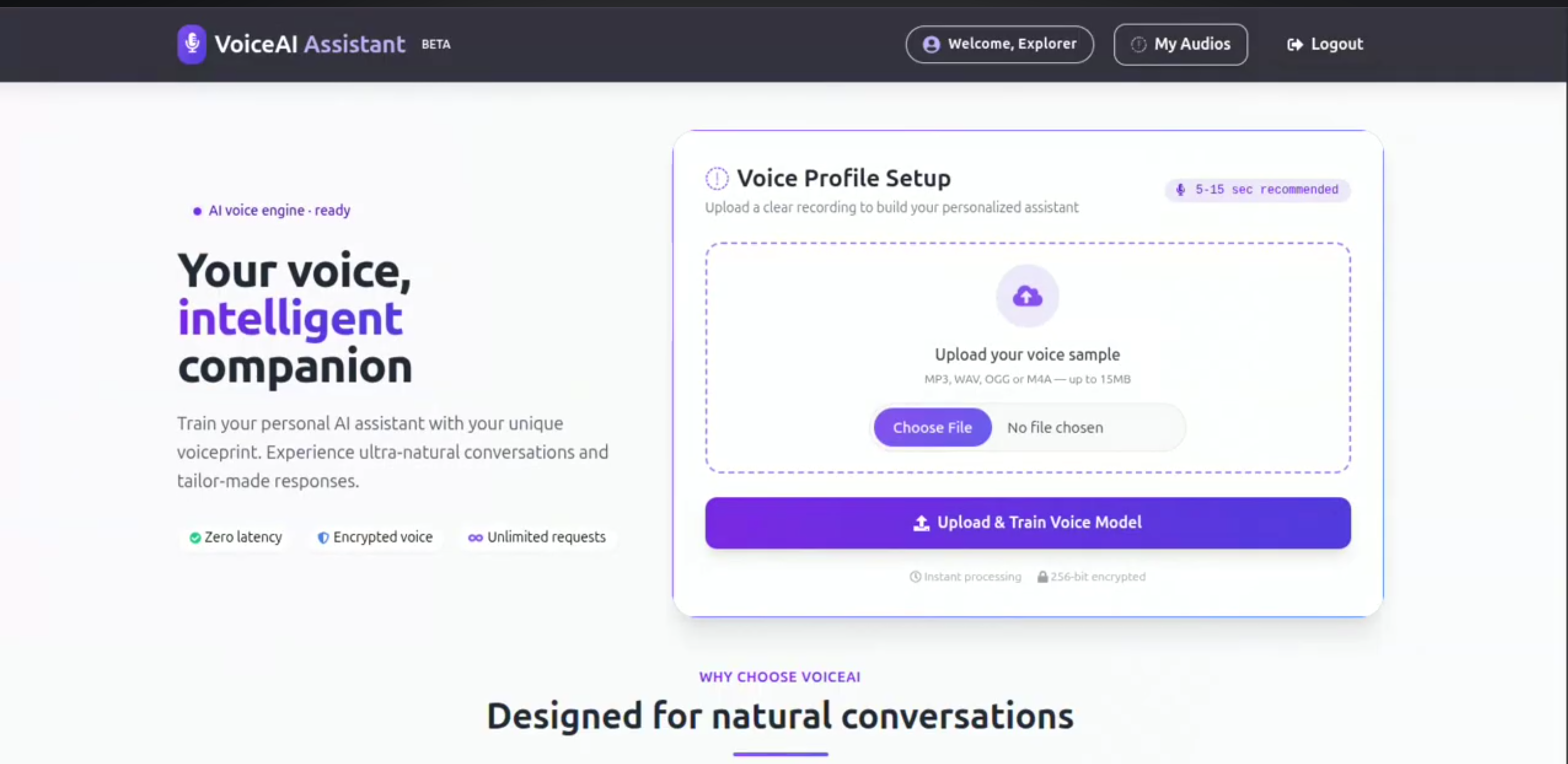Screenshot 3 of Voice Assistant with Speaker Identification