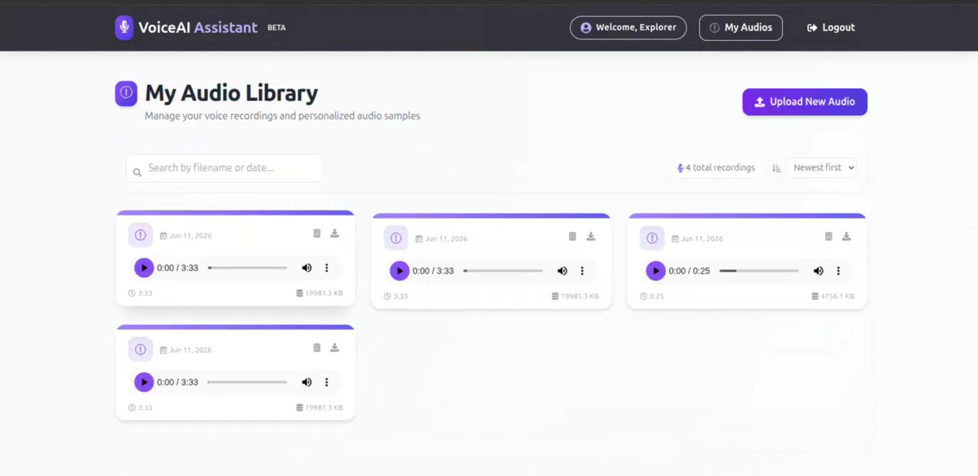 Screenshot 1 of Voice Assistant with Speaker Identification
