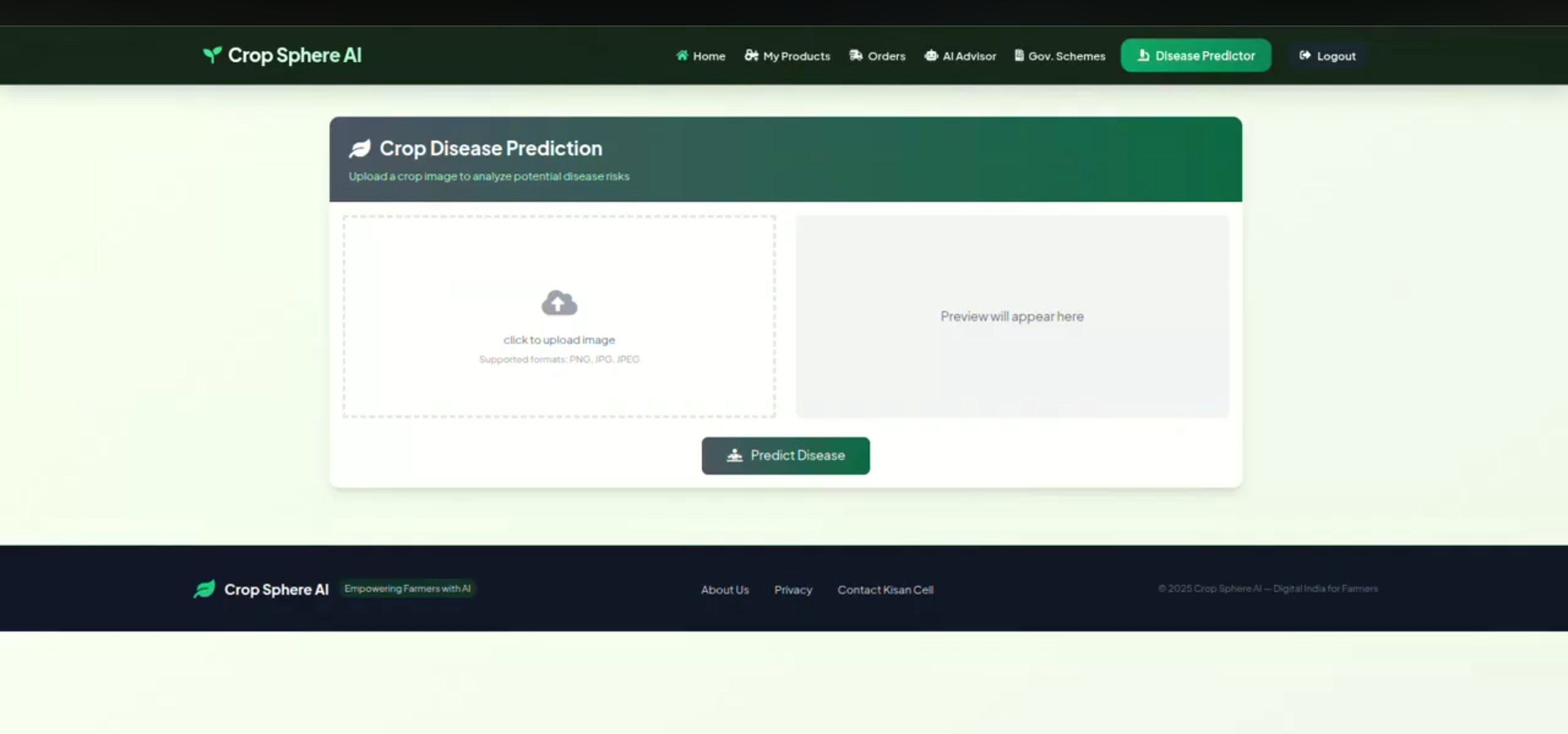 Screenshot 1 of CropMate:  Crop Disease Detection and Smart Agricultural Marketplace
