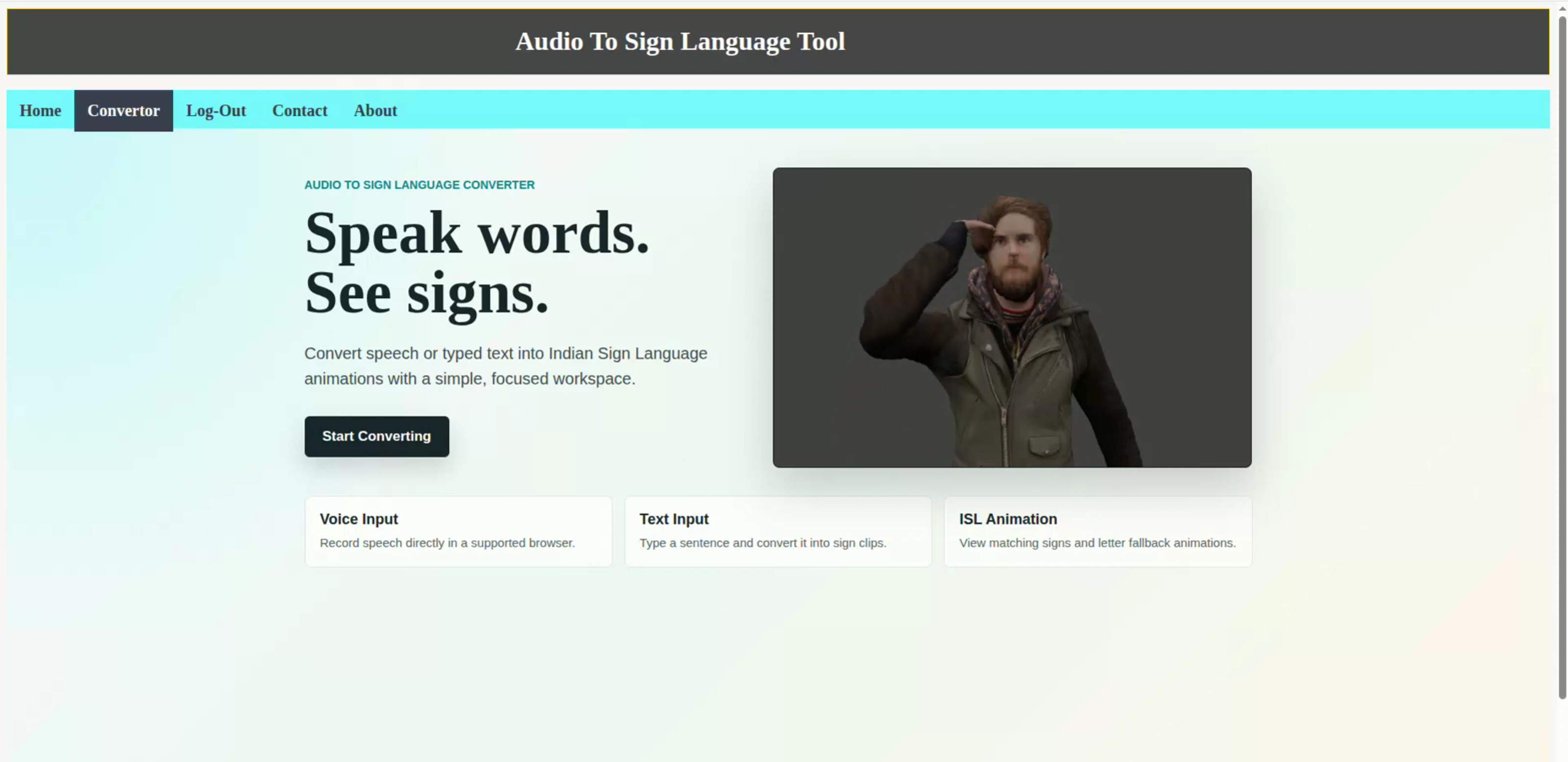 Screenshot 2 of Speech to Sign Converter