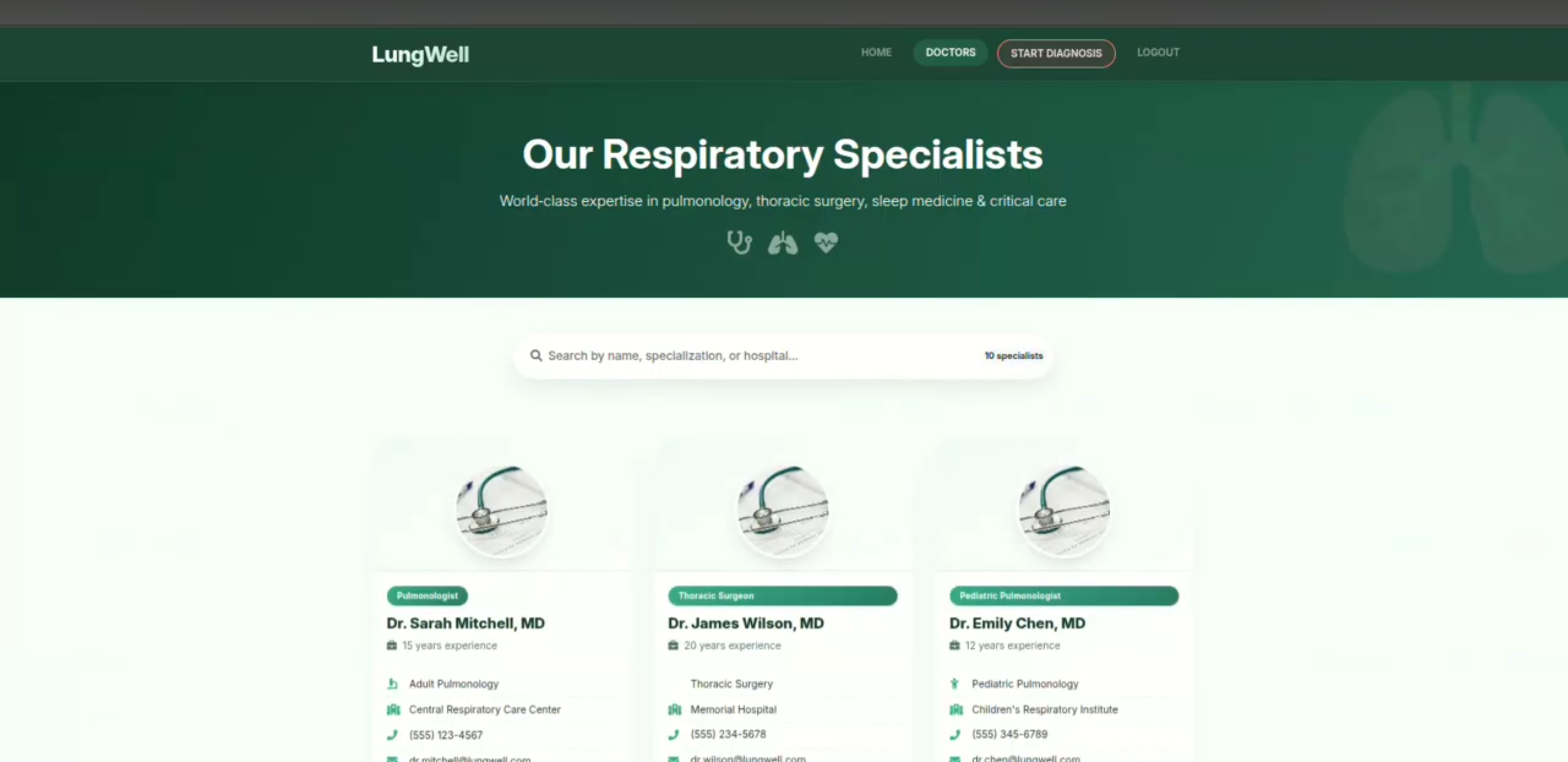 Screenshot 2 of Respiratory Disease Detection and  Medical Assistant Using Deep Learning