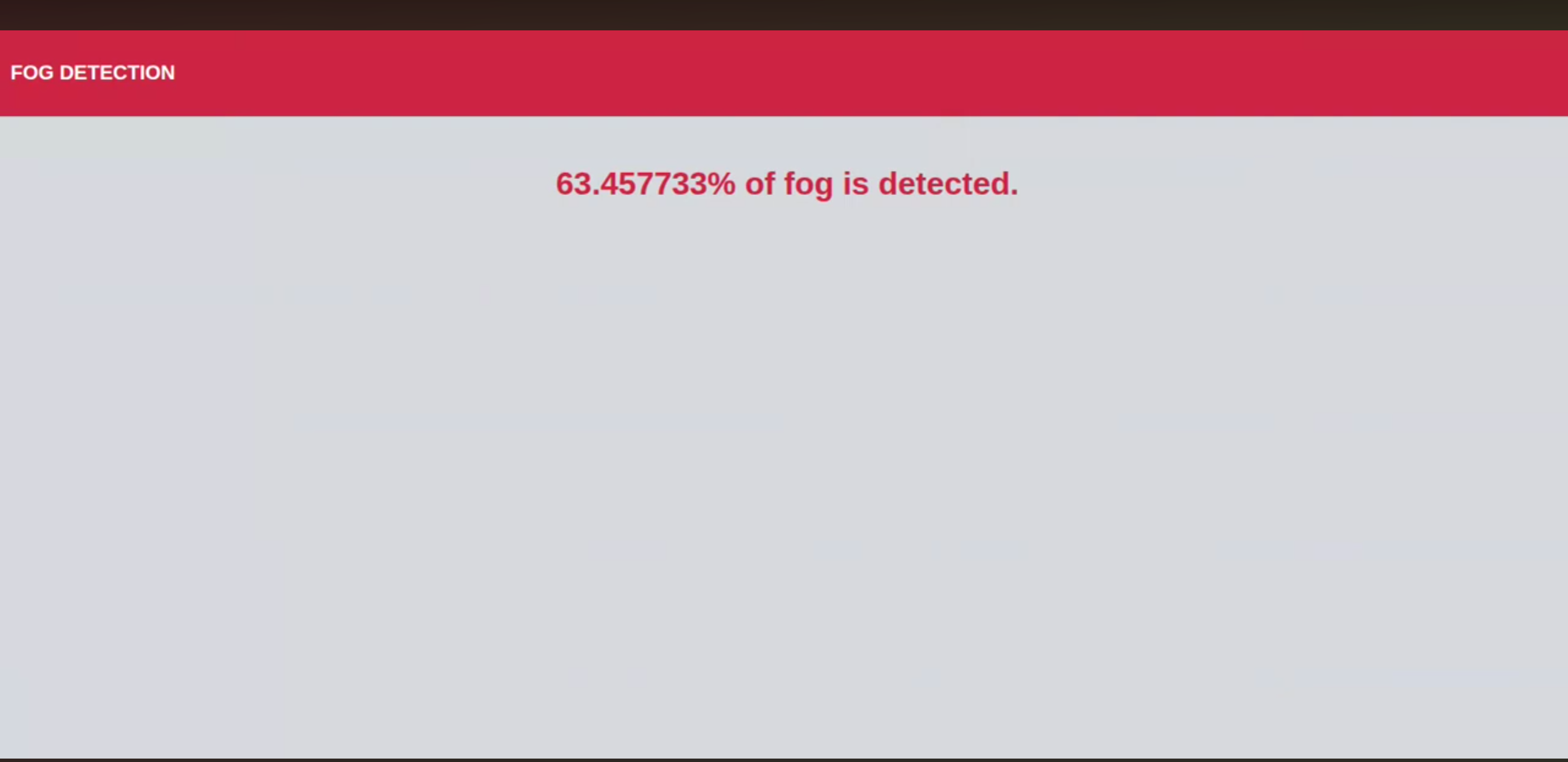 Screenshot 1 of Fog Detection Syatem