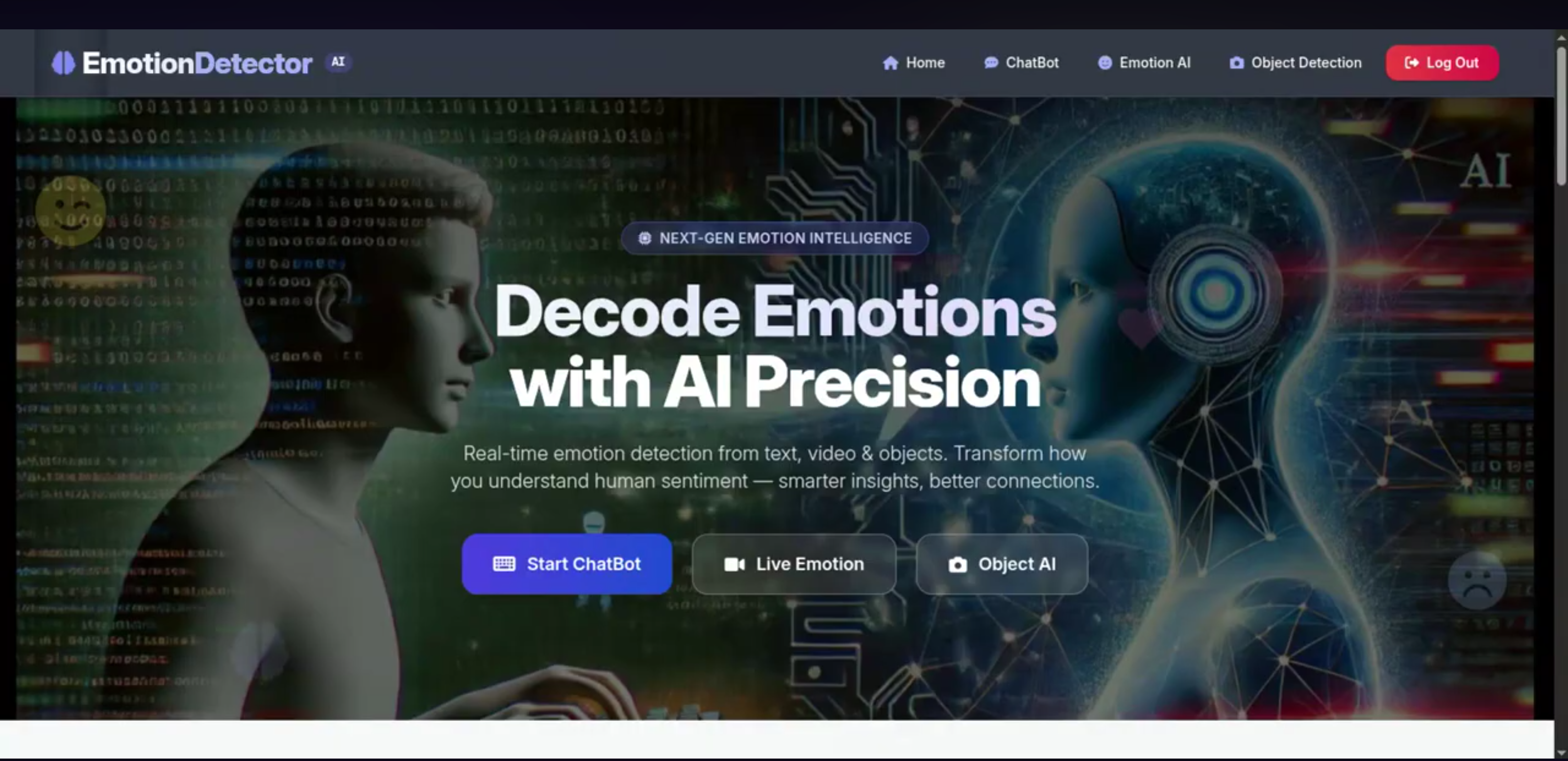 Screenshot 2 of EmotionSense AI: Emotion-Aware Virtual Assistant with Real-Time Object Detection
