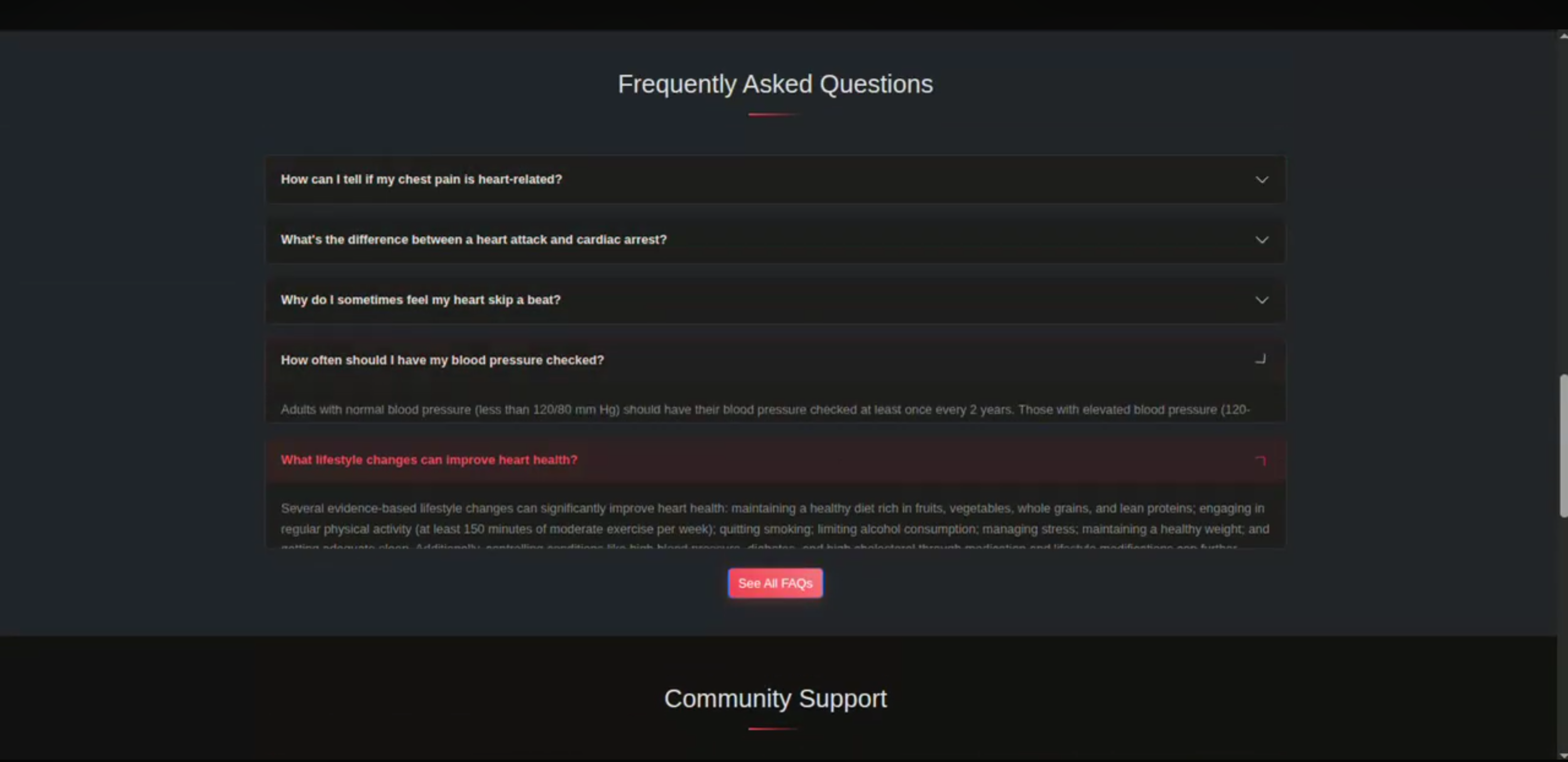 Screenshot 1 of Heart Disease Prediction and Symptom Analysis System
