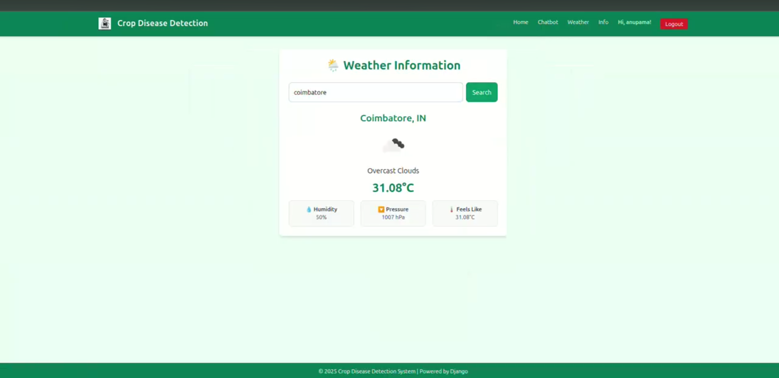 Screenshot 2 of AgriVision AI – Intelligent Crop Disease Detection and Smart Farming Assistant
