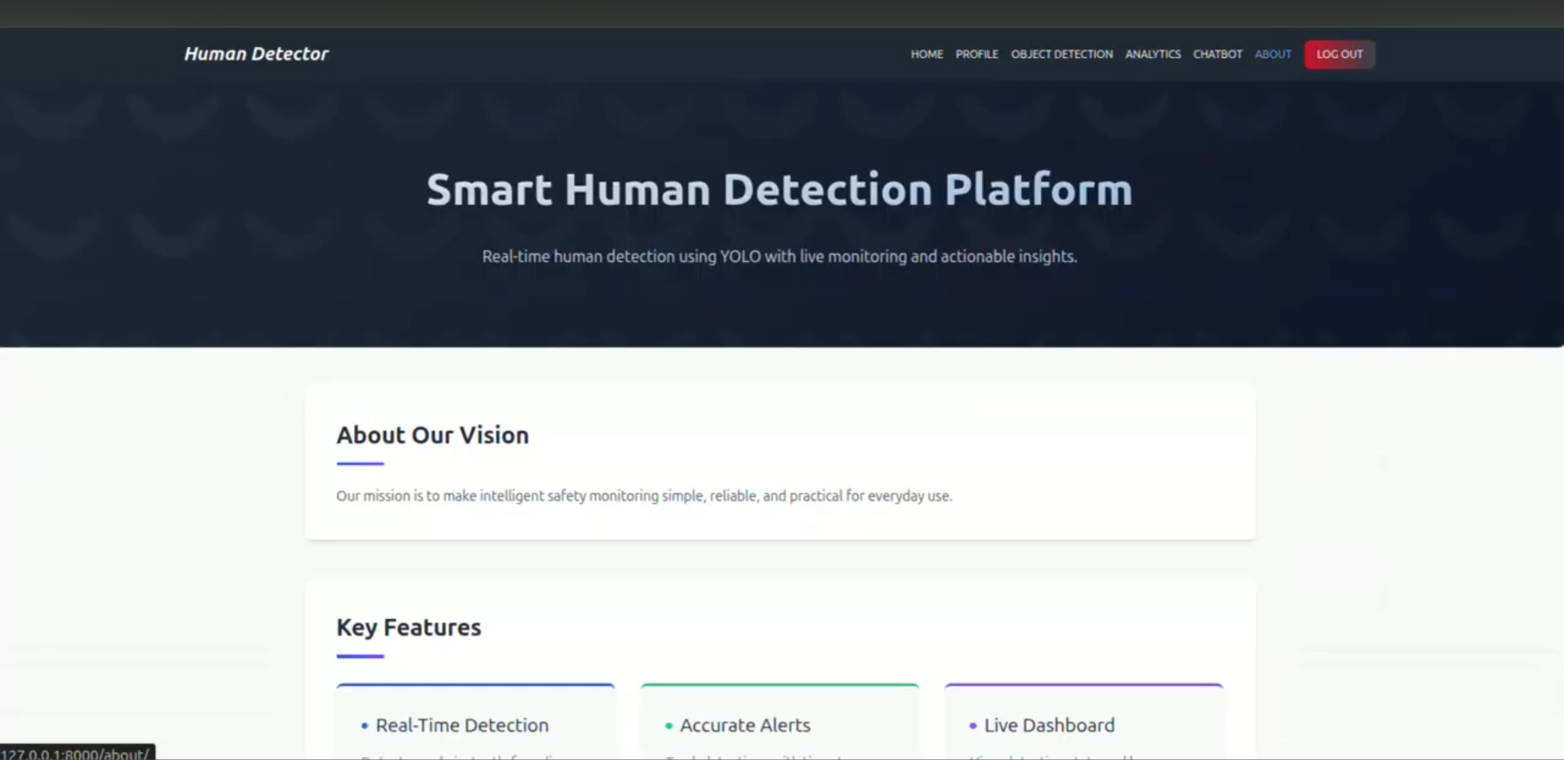 Screenshot 2 of Smart Human Detection and Crowd Monitoring System Using YOLOv8