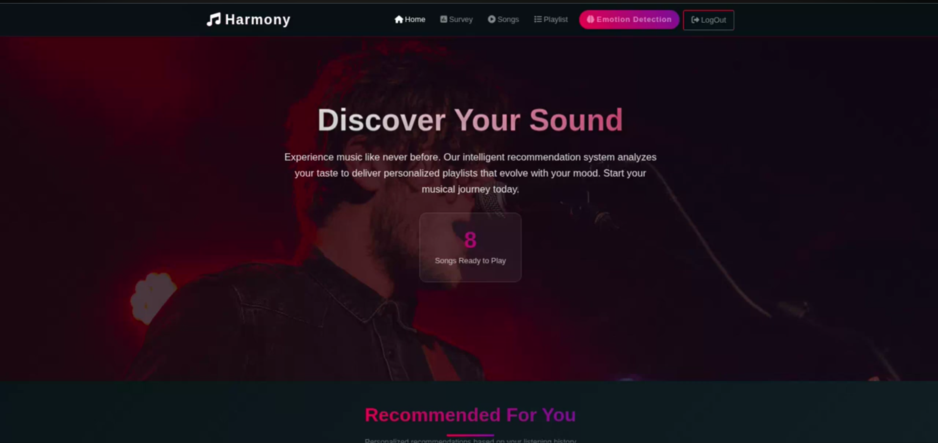 Screenshot 5 of MoodTunes - Emotion-Based Music Recommendation System