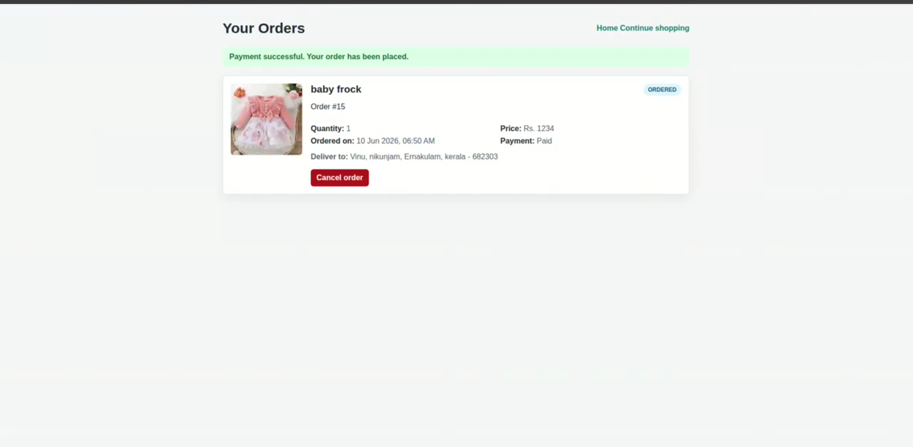 Screenshot 1 of E-Commerce