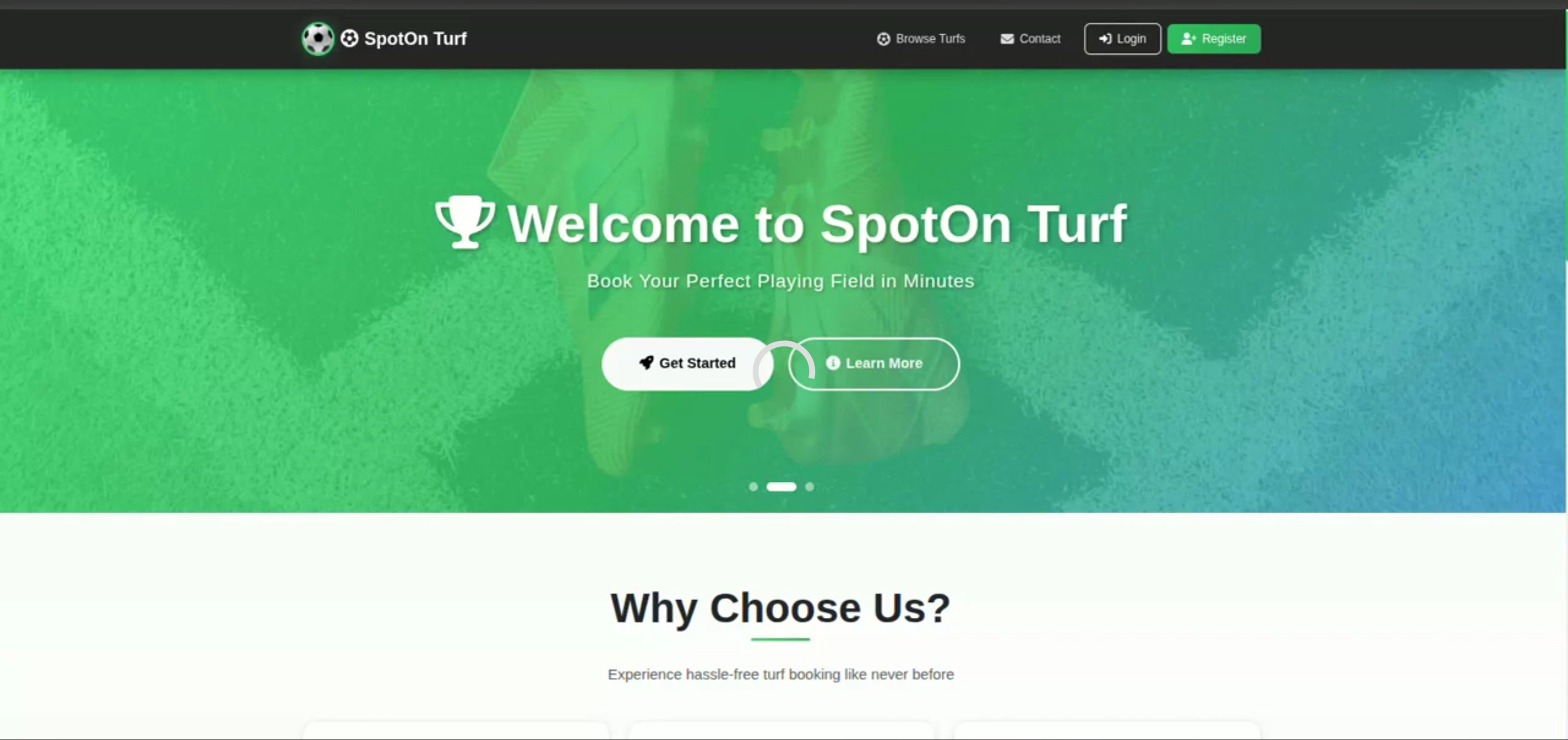 Screenshot 3 of TurfBook – Smart Turf Booking and Sports Facility Management System