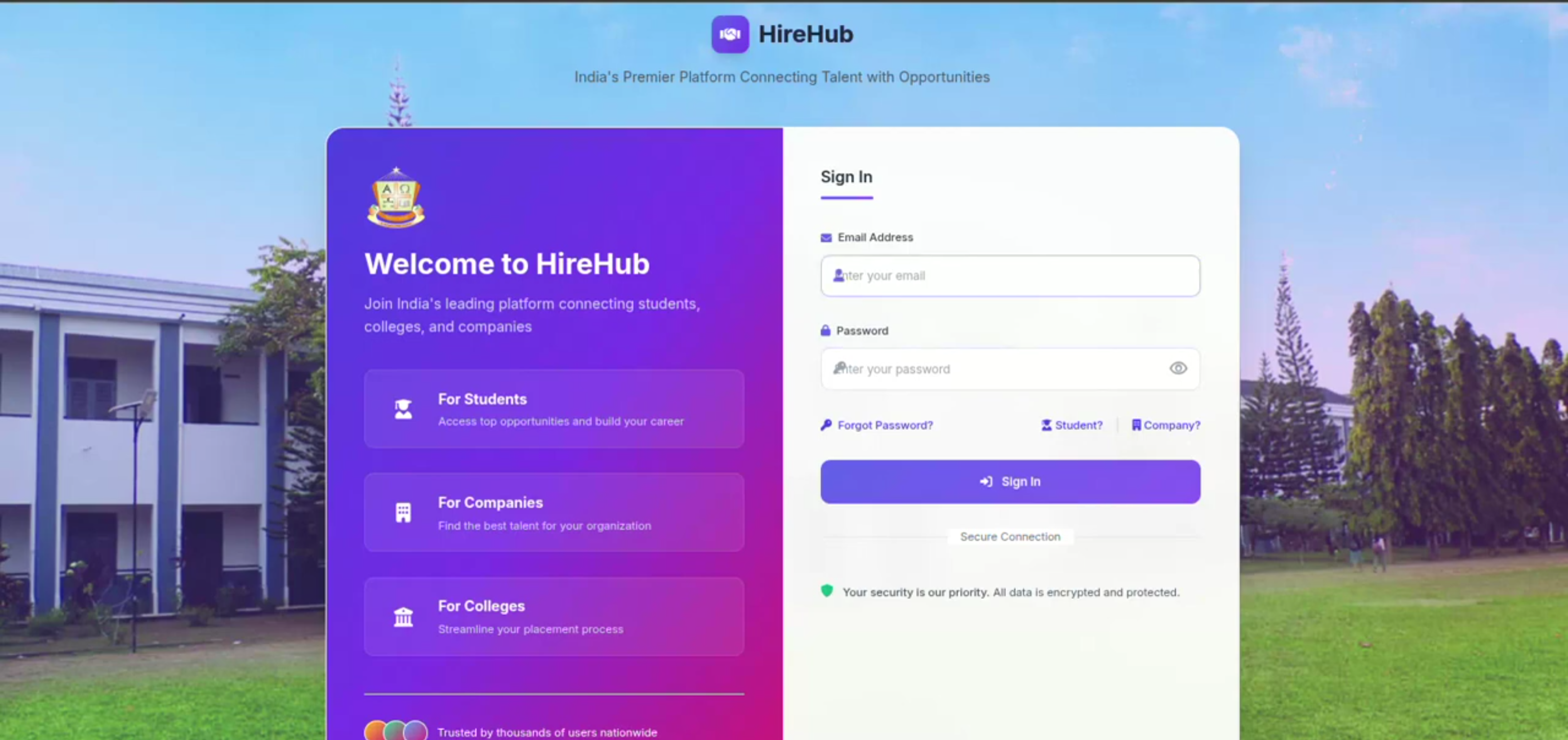 Screenshot 5 of HireHub –Campus Recruitment and Placement Management System