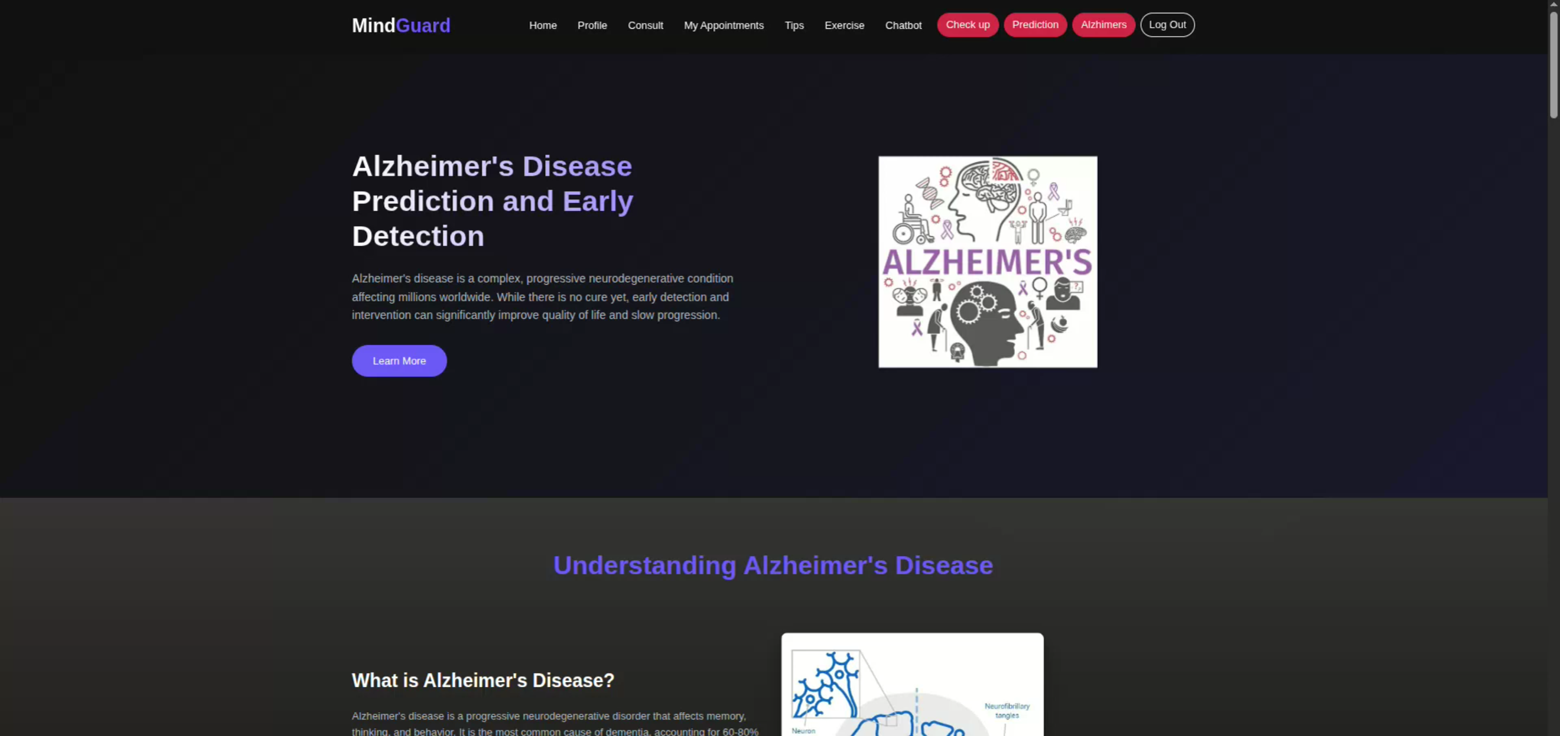 Screenshot 7 of MindGuard – AI-Powered Alzheimer's Disease Prediction and Doctor Consultation System