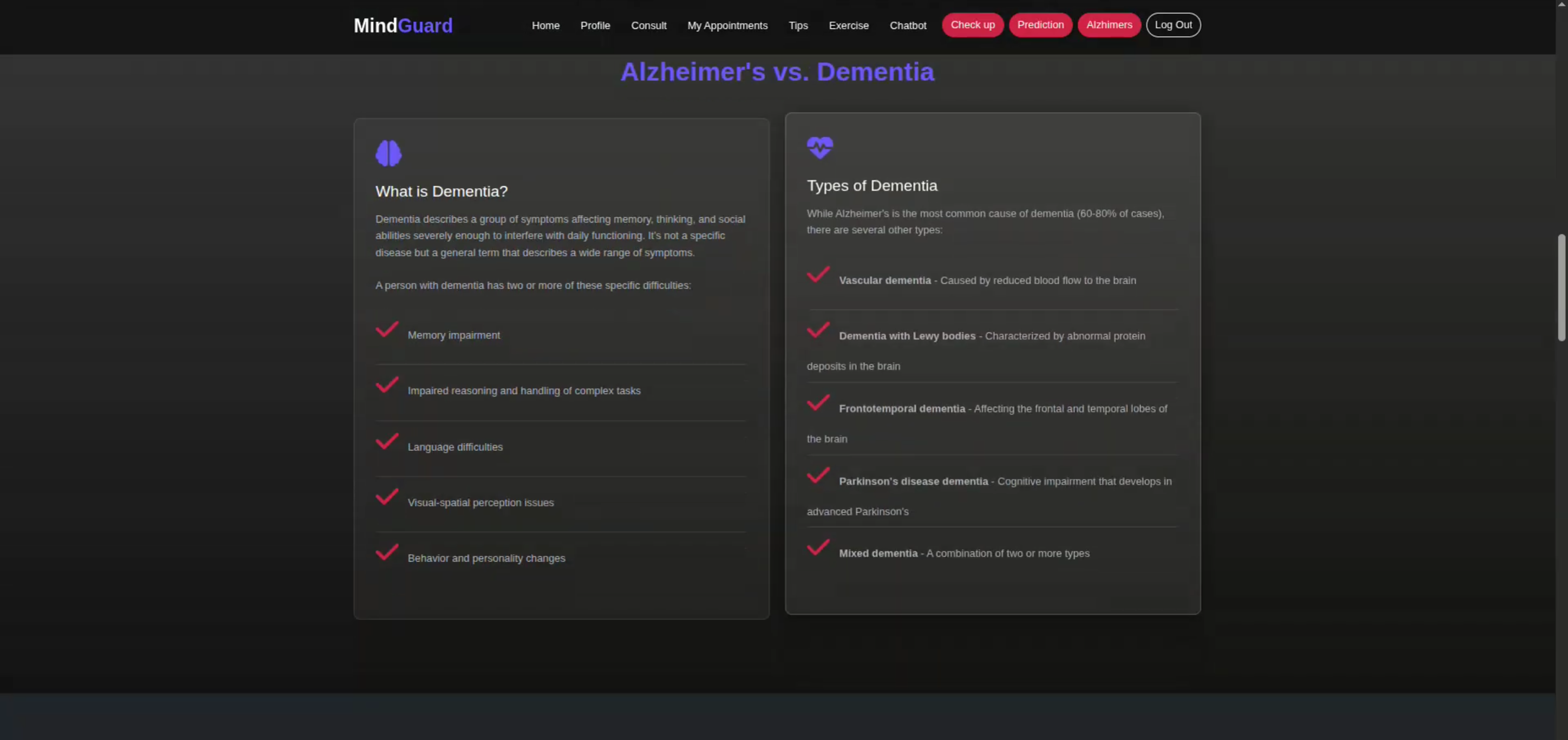 Screenshot 6 of MindGuard – AI-Powered Alzheimer's Disease Prediction and Doctor Consultation System