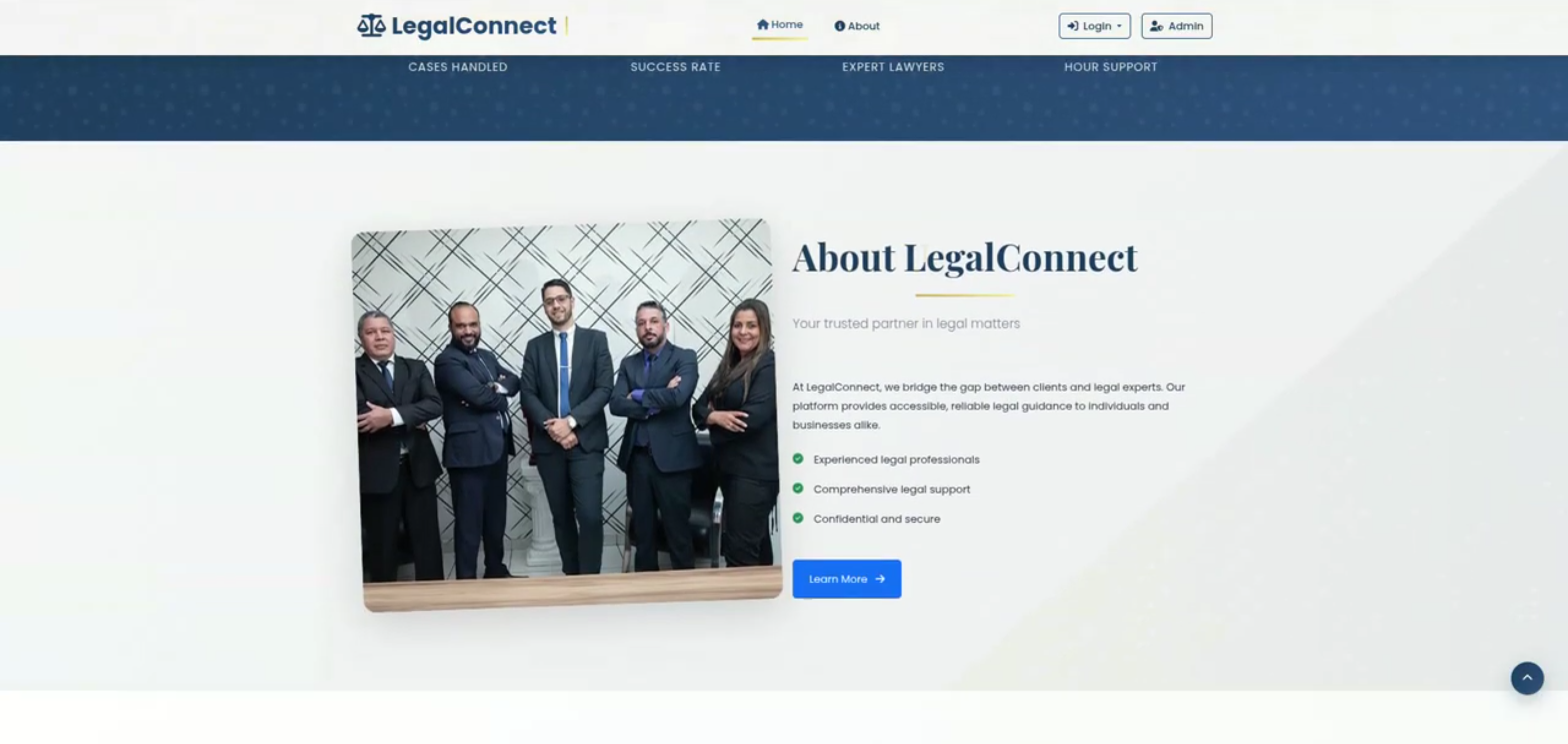 Screenshot 3 of LegalConnect – Online Legal Assistance and Lawyer Consultation Platform