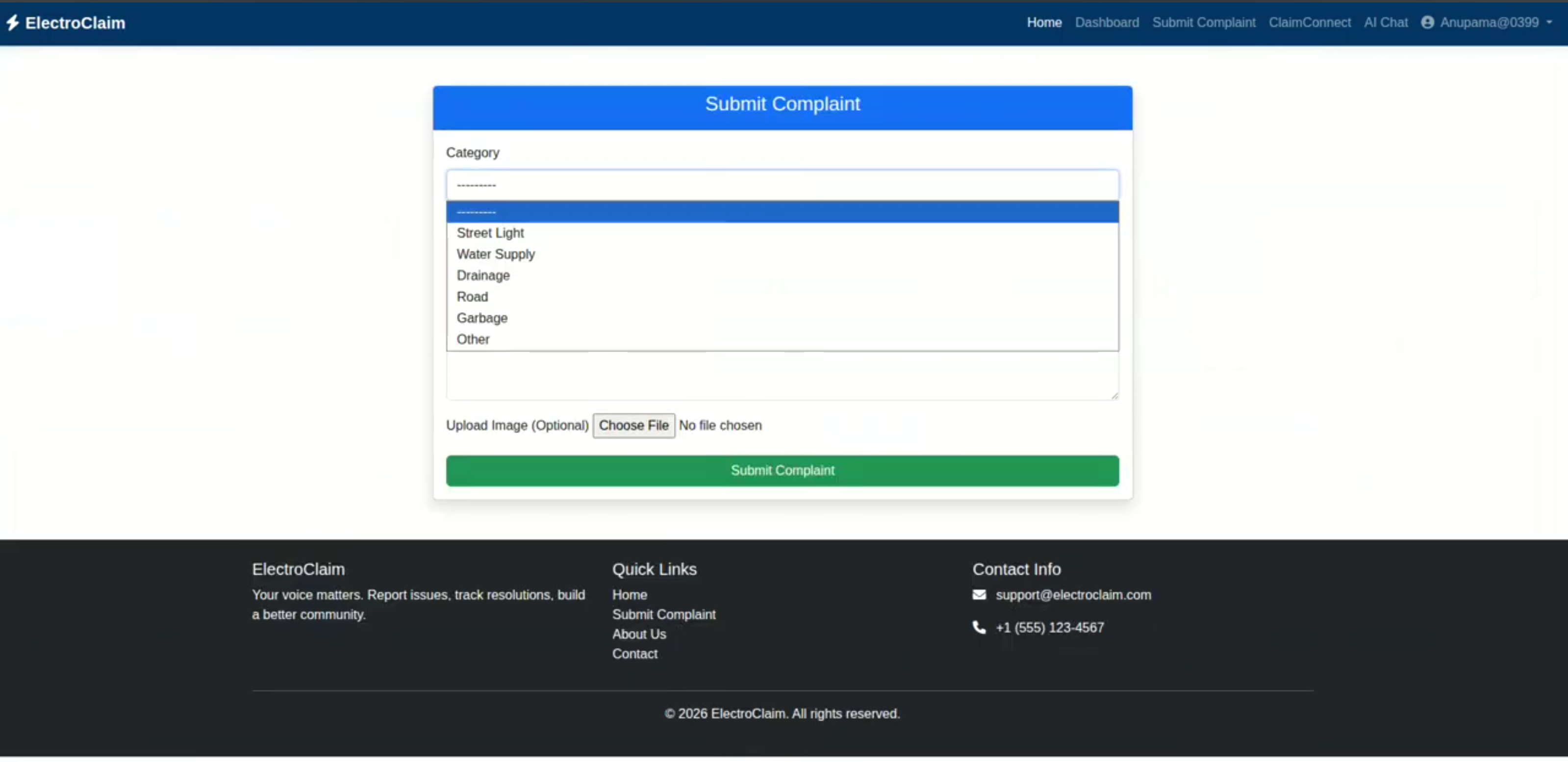 Screenshot 1 of Electro-Claim: Complaints-and-Warranty