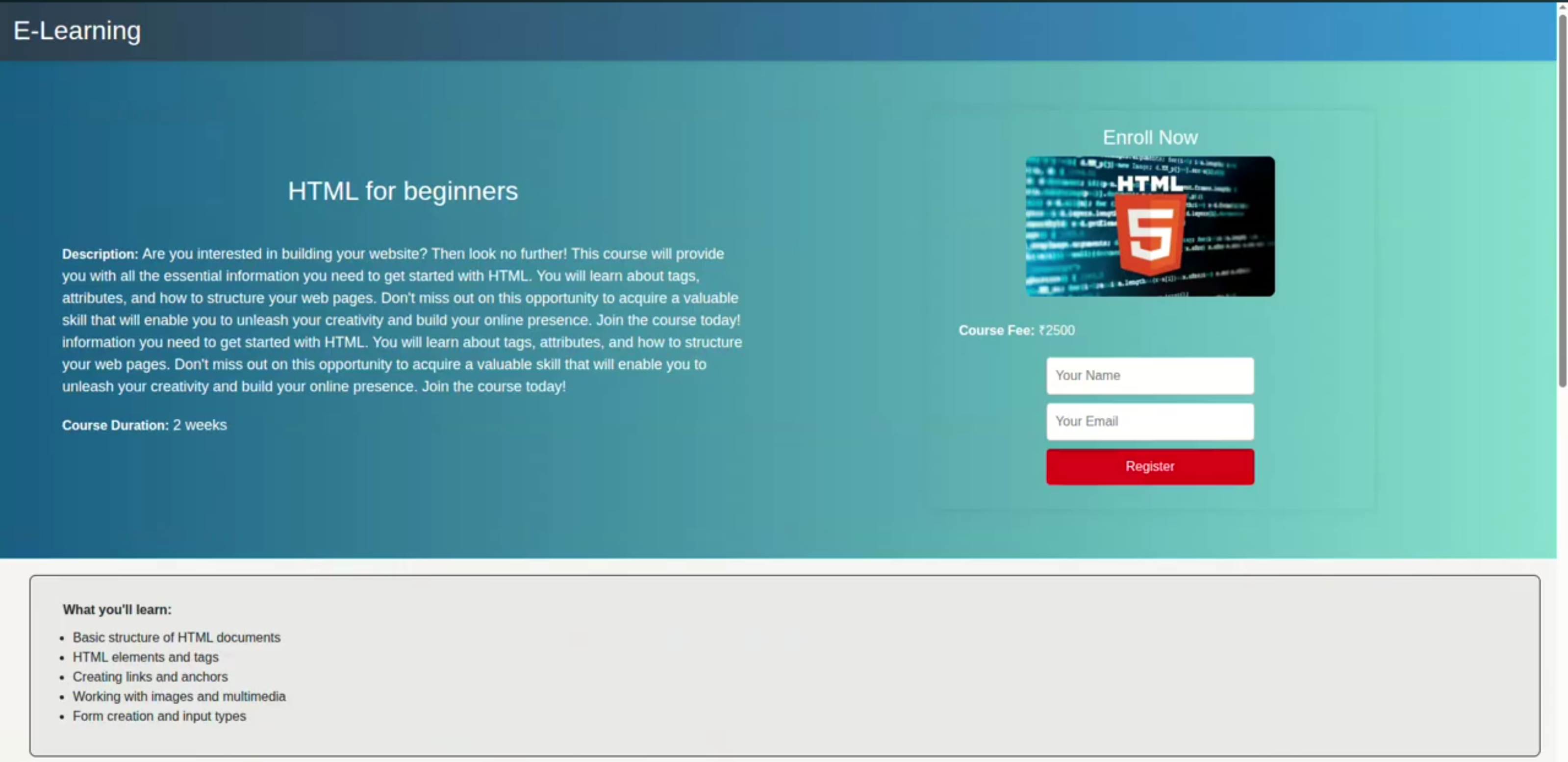 Screenshot 2 of Personalized E-Learning