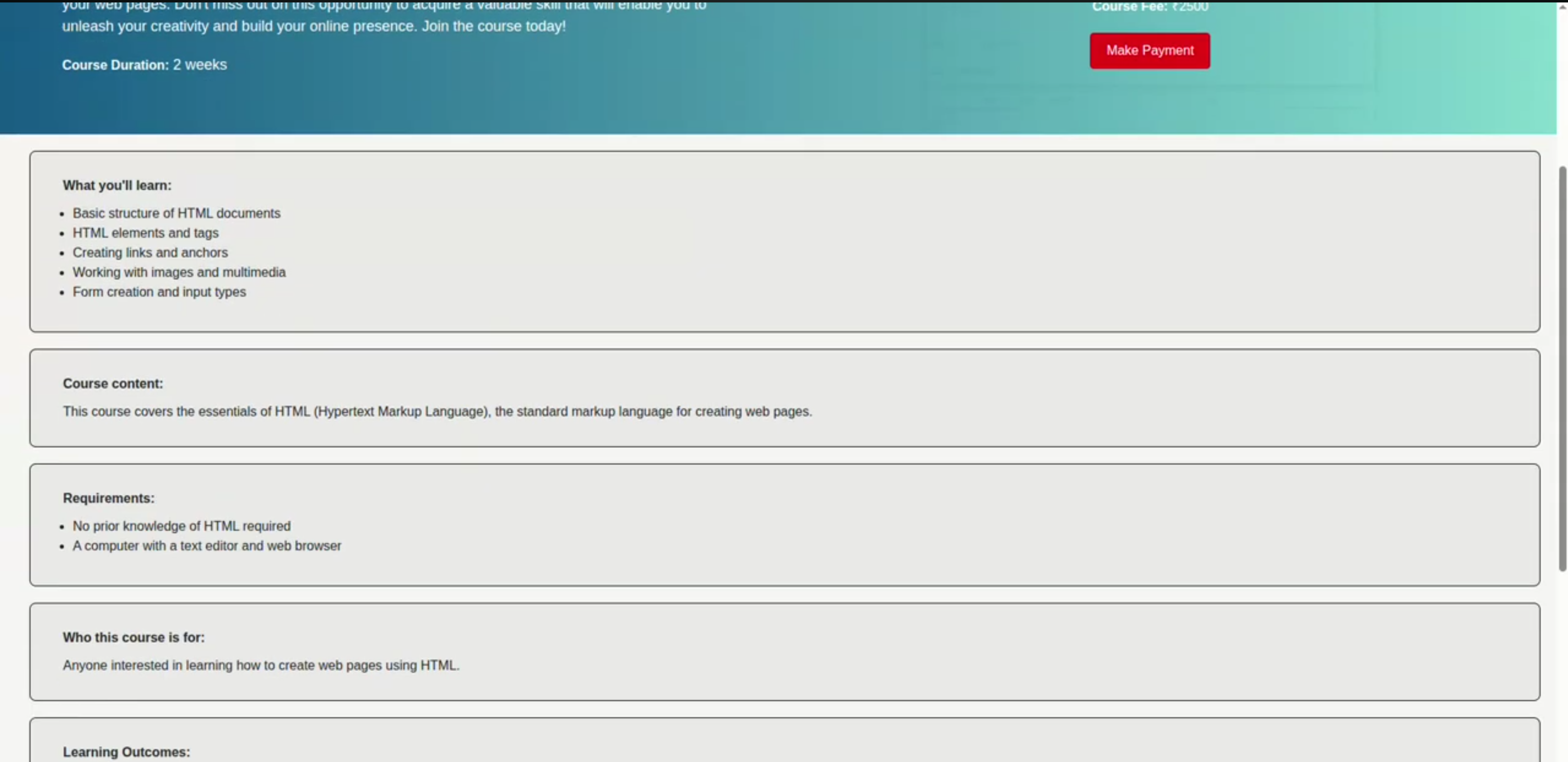 Screenshot 1 of Personalized E-Learning
