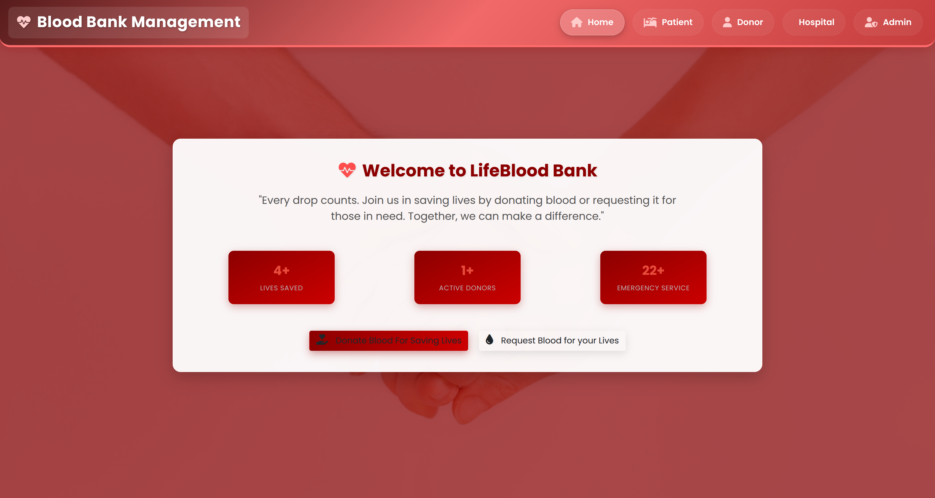 Screenshot 5 of Blood Bank and Hospital Blood Request Management System