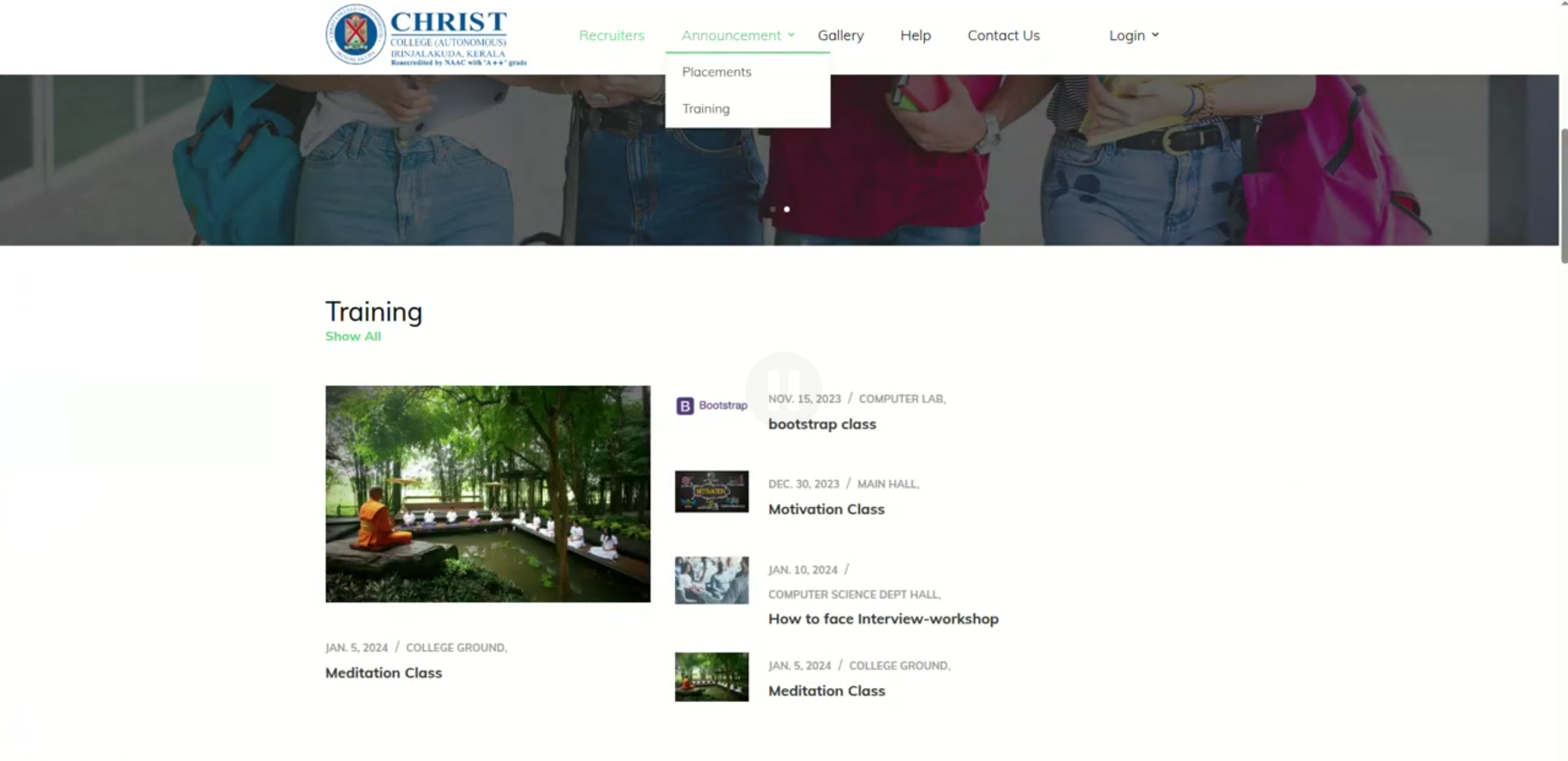 Screenshot 4 of College Management System