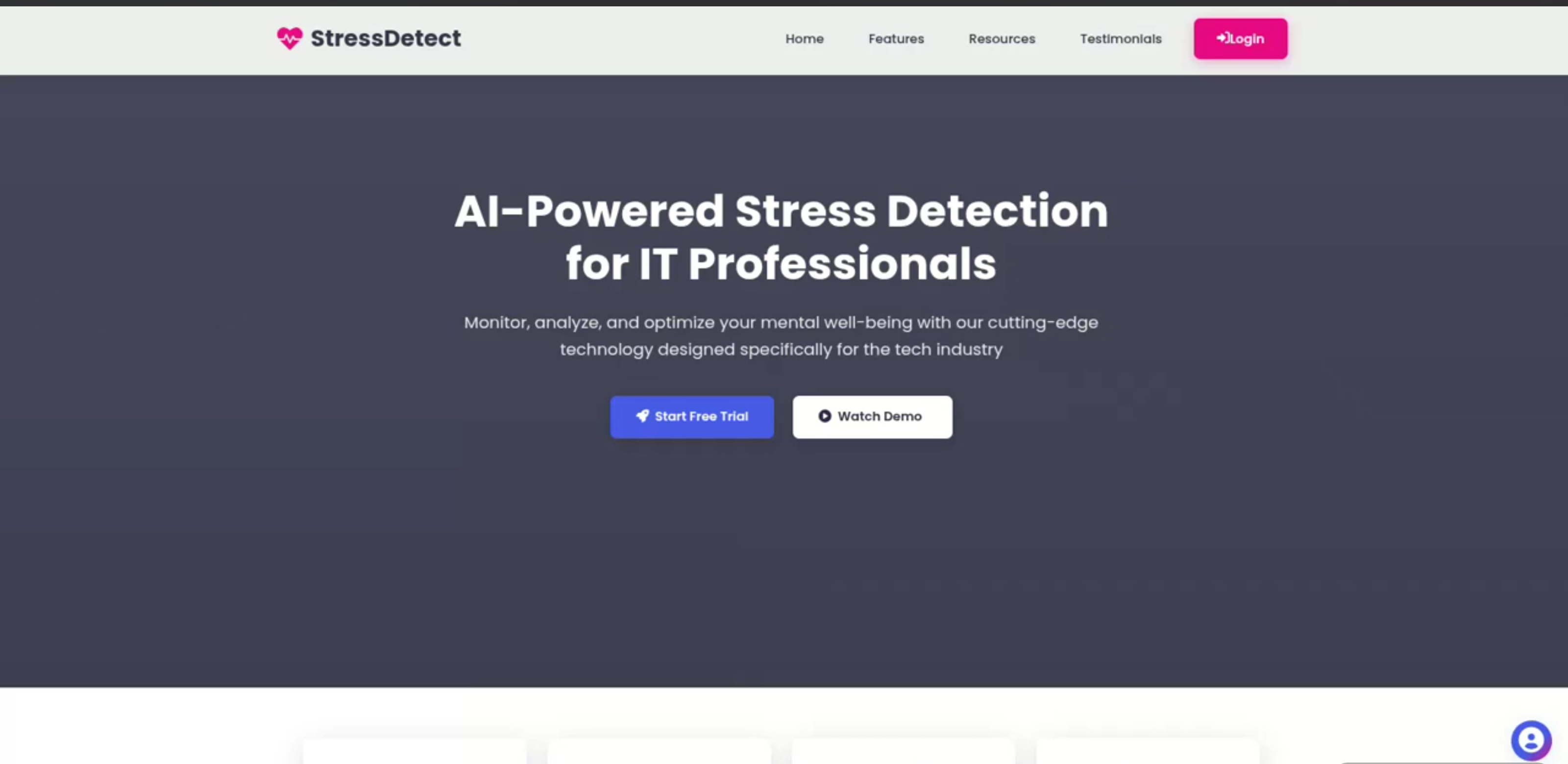 Screenshot 3 of Stress Detection and Employee Well-Being Monitoring System