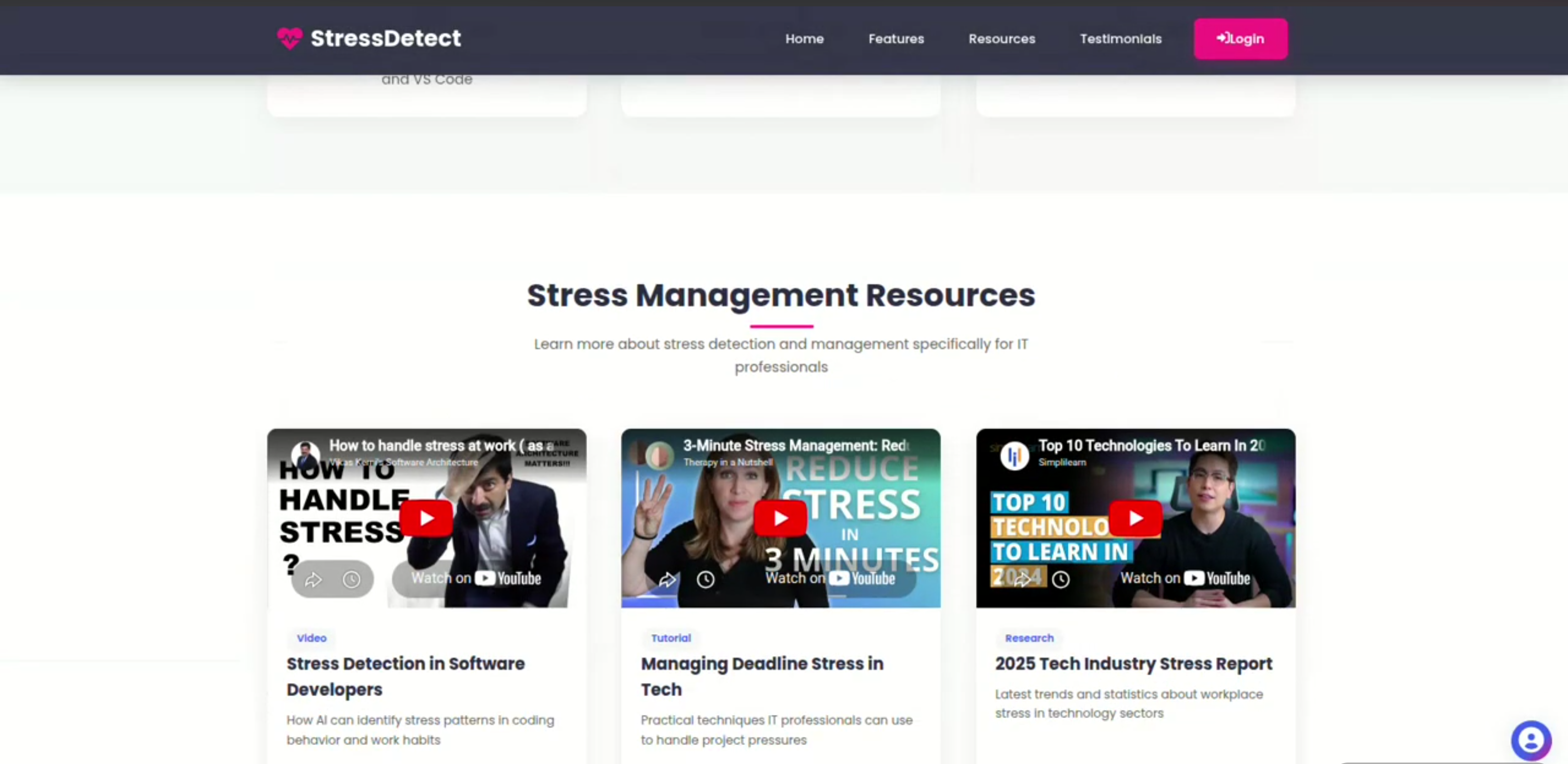 Screenshot 1 of Stress Detection and Employee Well-Being Monitoring System