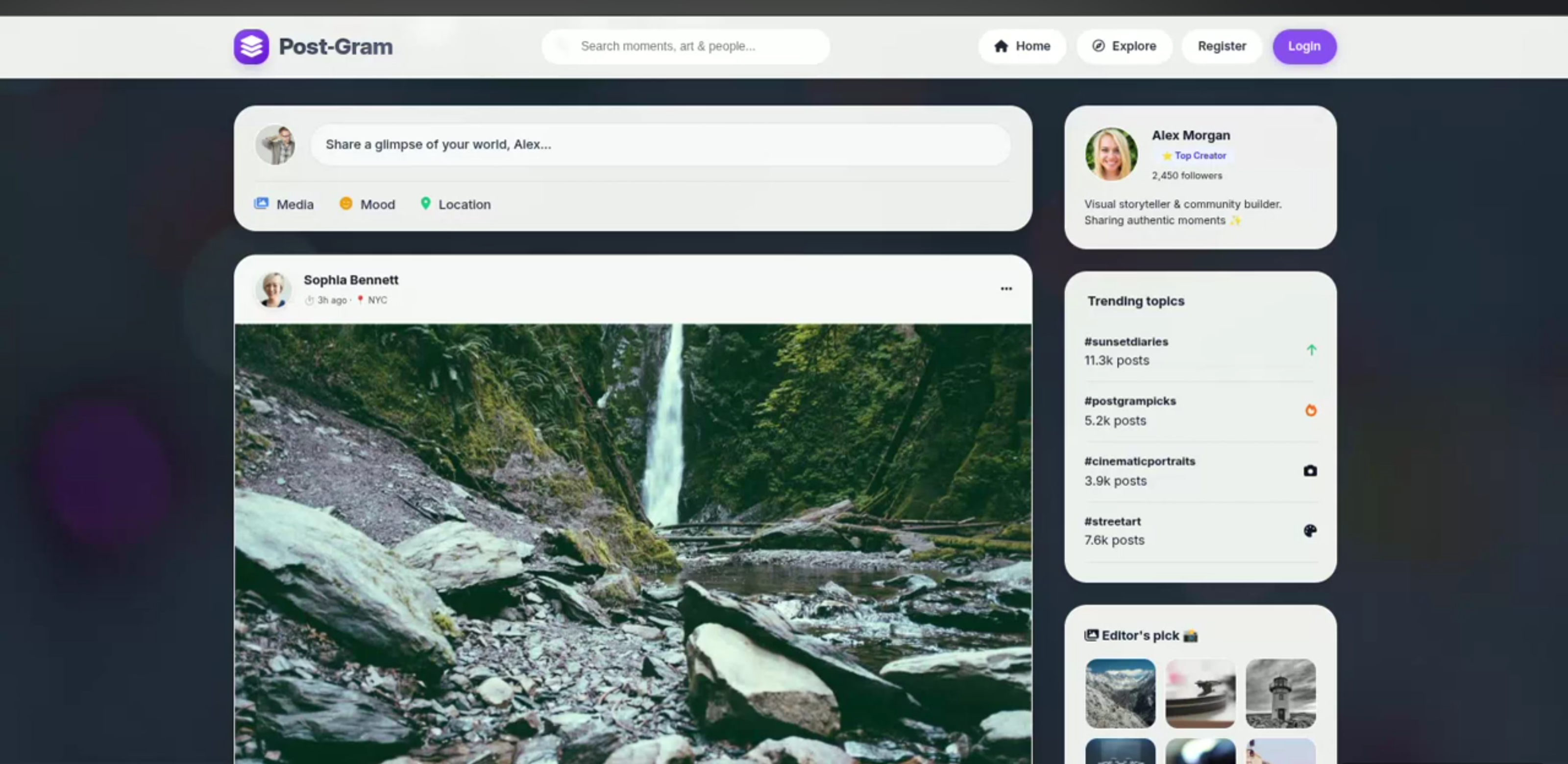 Screenshot 4 of POSTGRAM – Social Media Platform