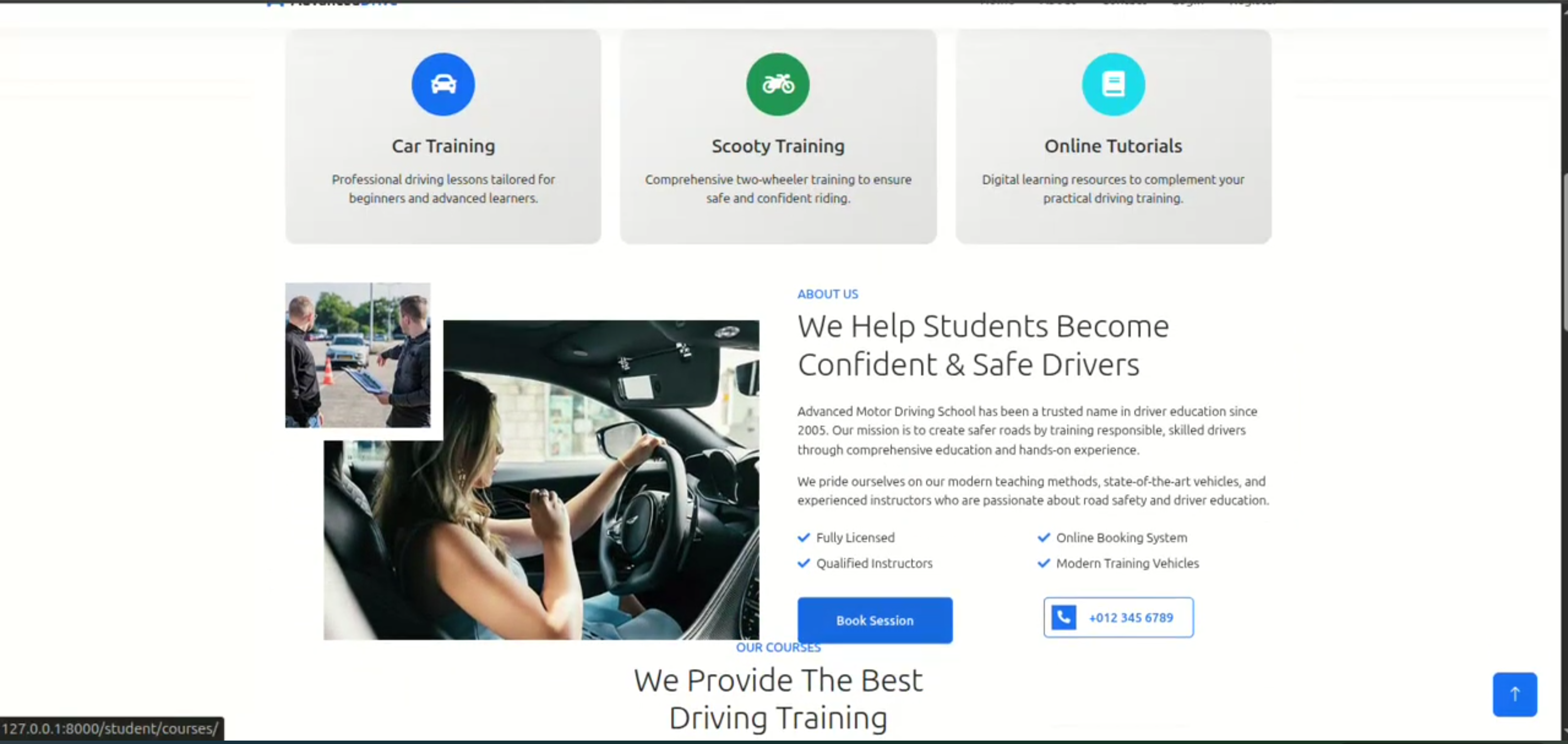 Screenshot 3 of Advanced Motor Driving School Management System