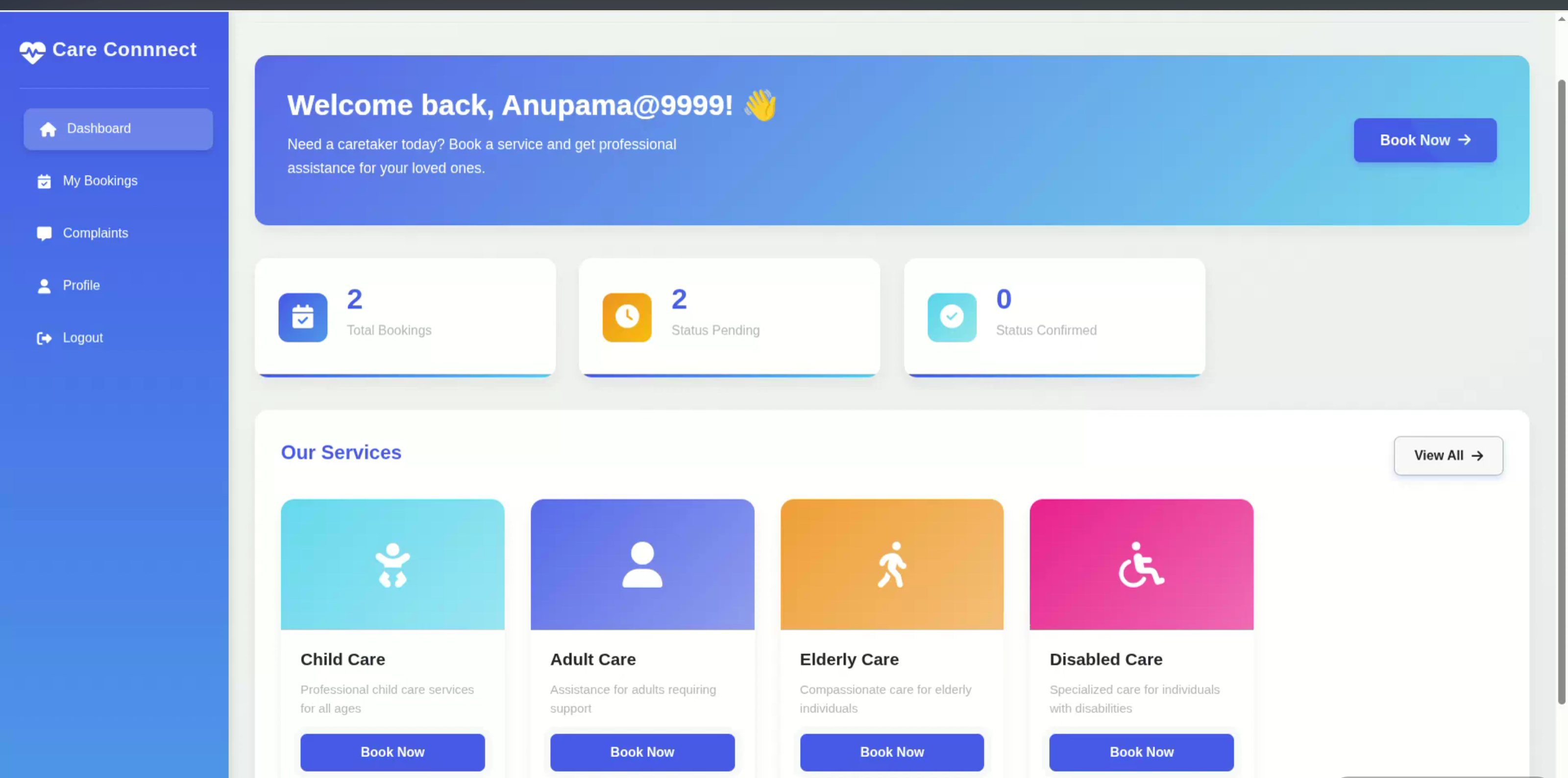 Screenshot 3 of Home Caretaker Services
