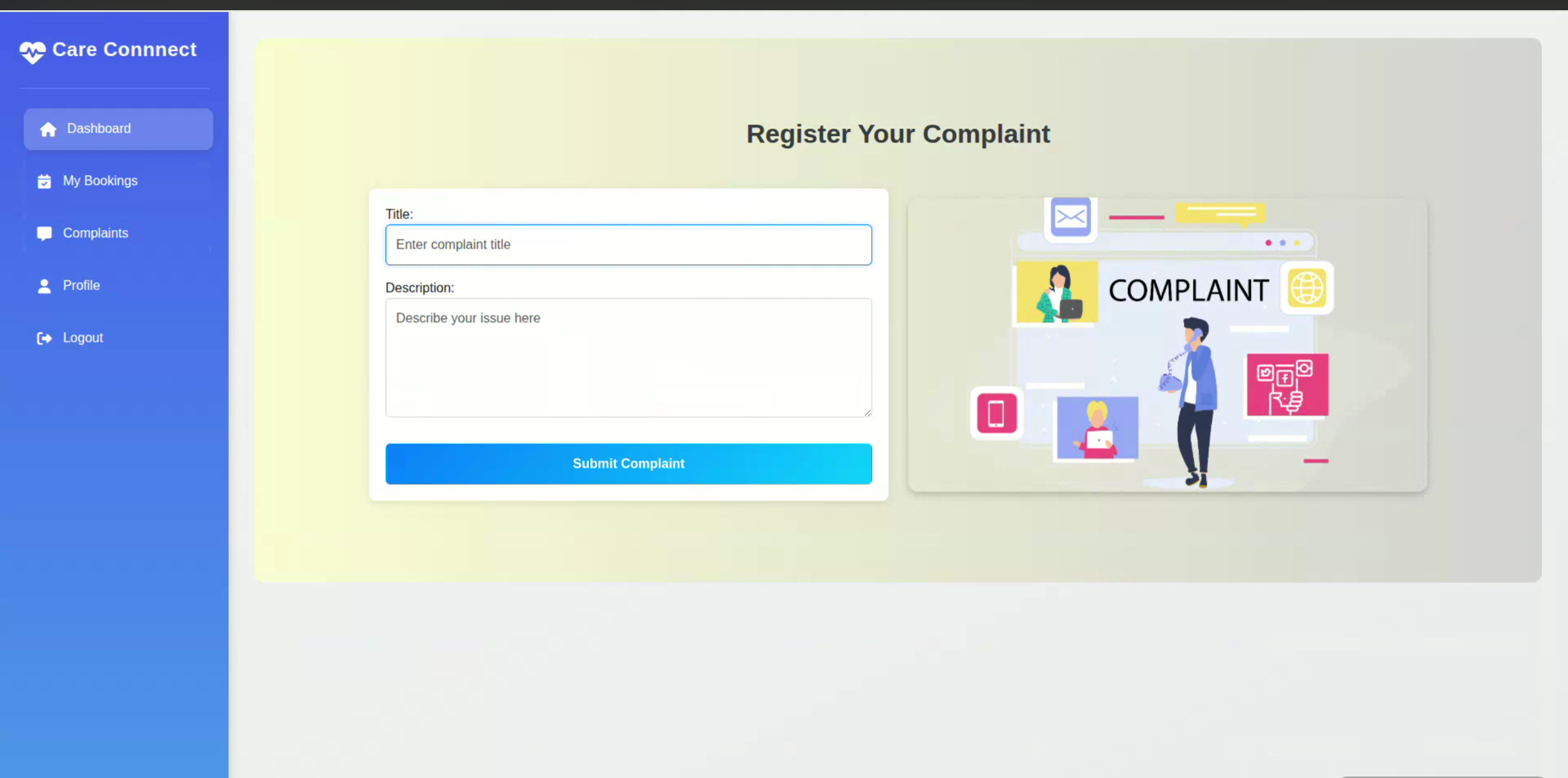Screenshot 1 of Home Caretaker Services