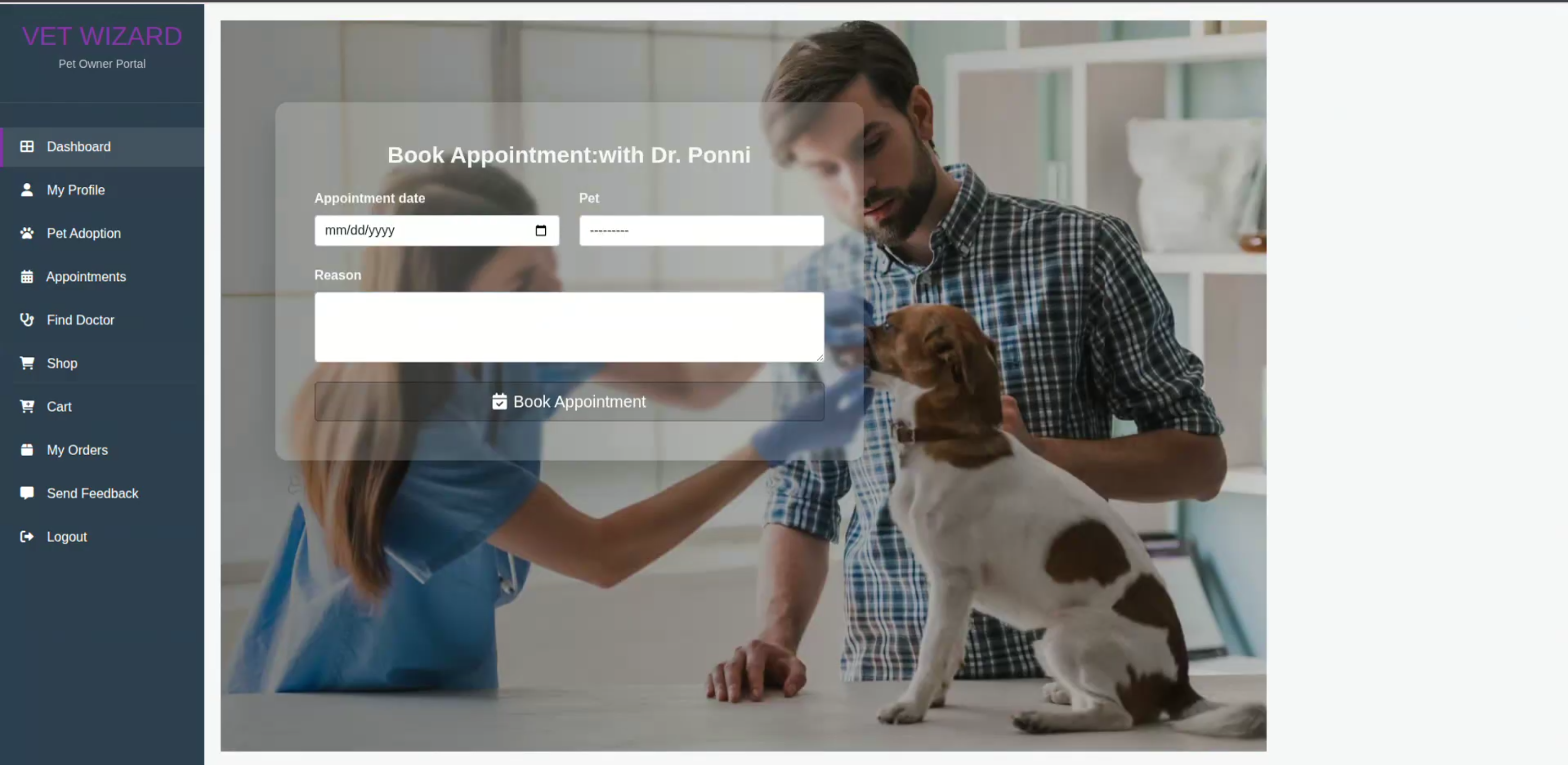 Screenshot 3 of Vetinary Appoinment System