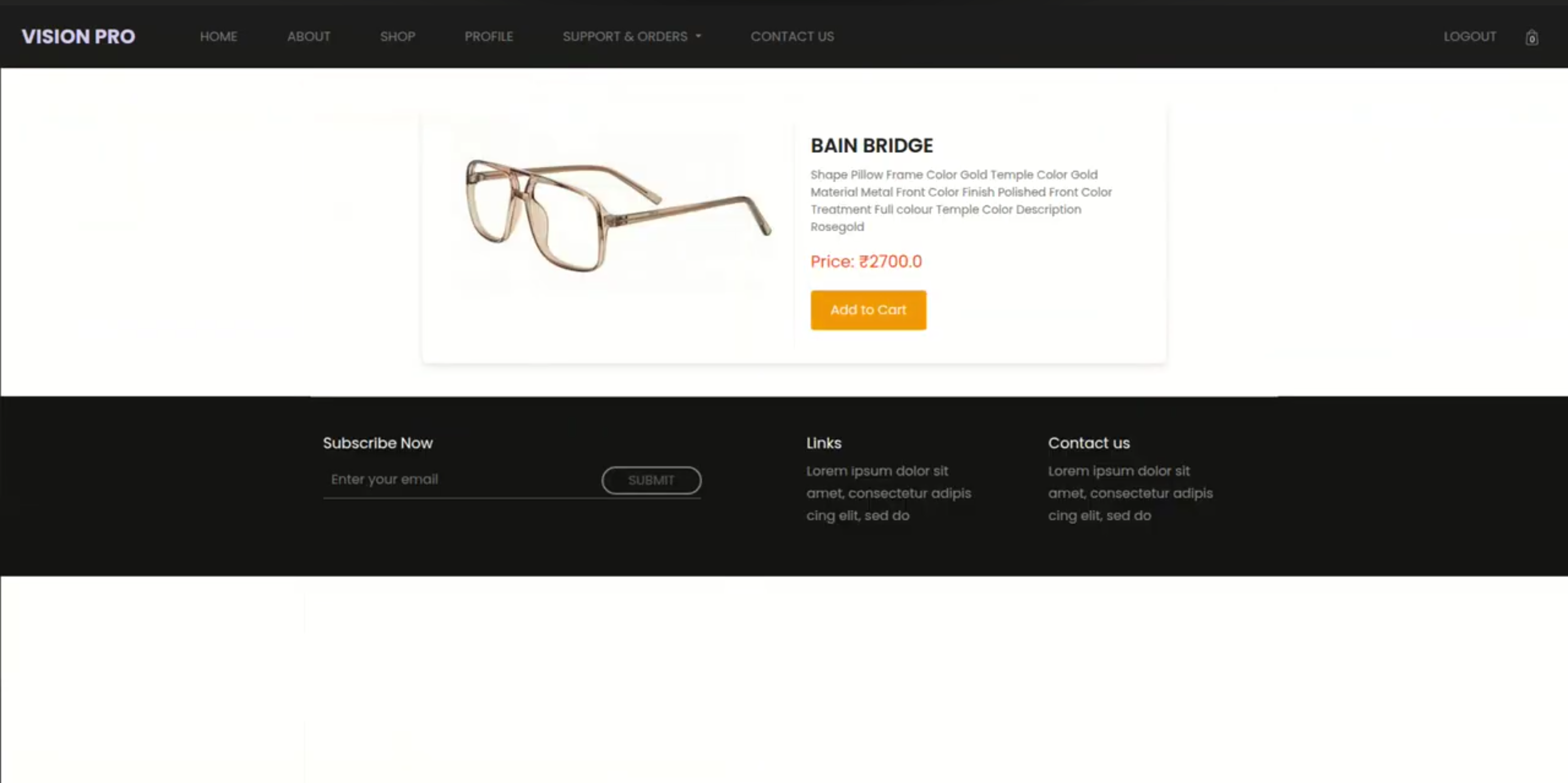 Screenshot 1 of Optical Store Management