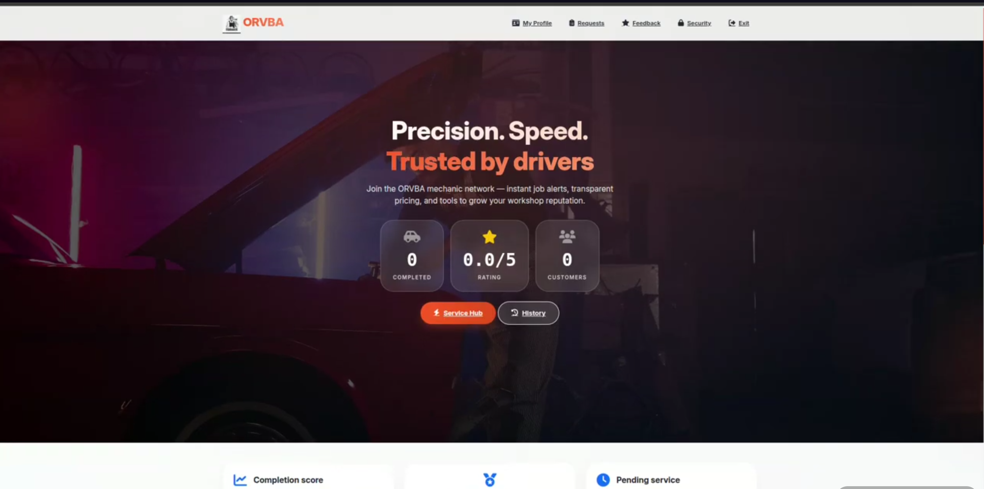 Screenshot 2 of Roadside Assistance & Car Rental Management System