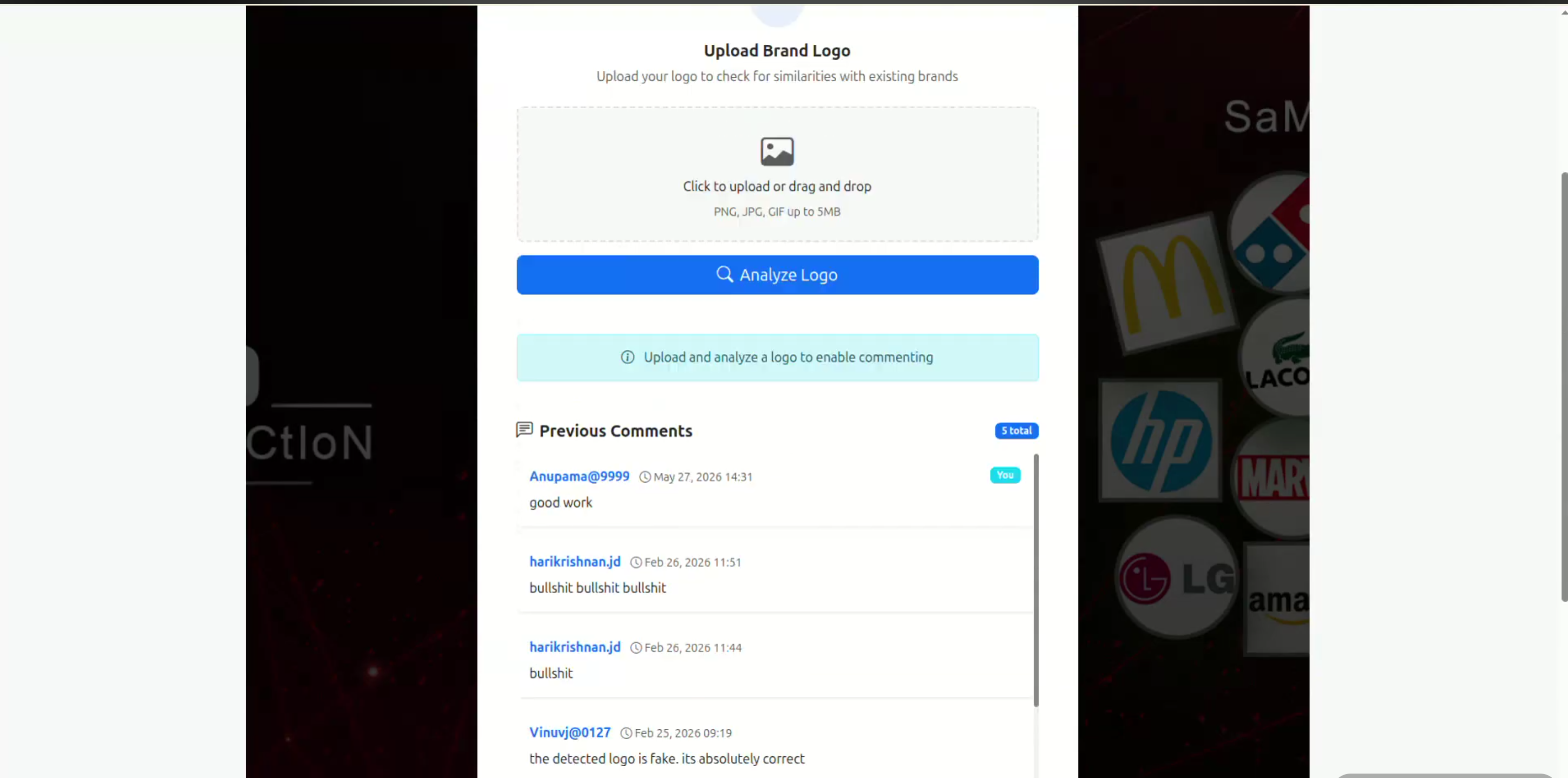 Screenshot 1 of Fake Logo Detection